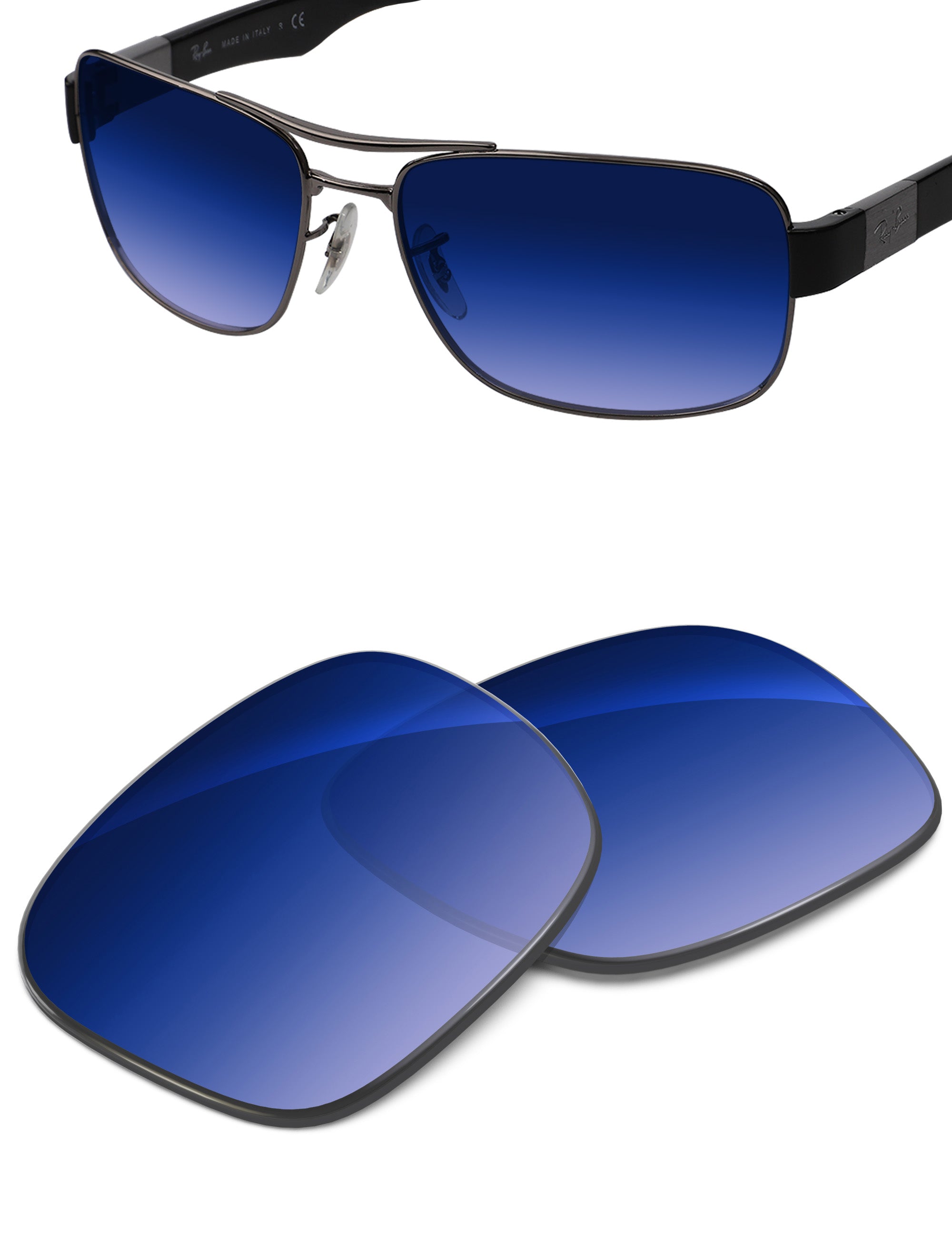 Aqua Blue Gradient-Non-Polarized