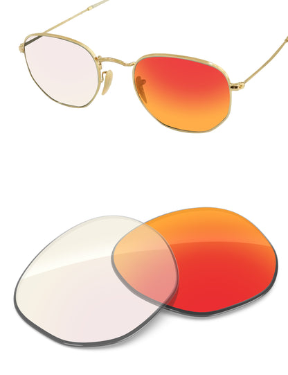 Fire Red FlashMirror™ Photochromic-Non-Polarized