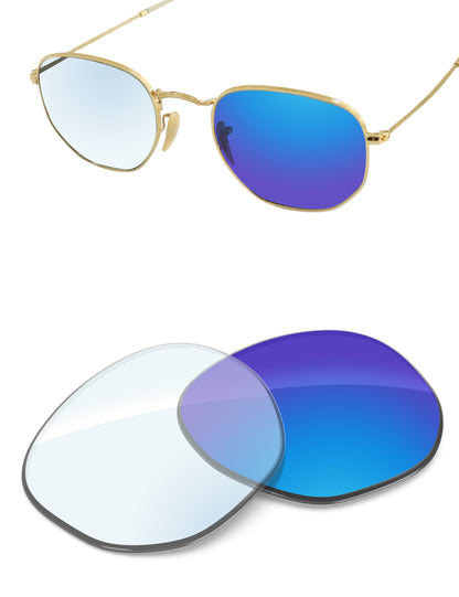 Sky Blue FlashMirror™ Photochromic-Non-Polarized