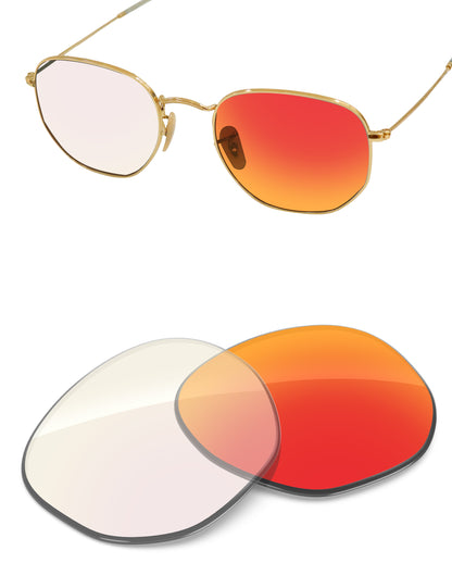 Fire Red FlashMirror™ Photochromic-Non-Polarized