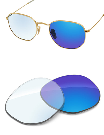 Sky Blue FlashMirror™ Photochromic-Non-Polarized