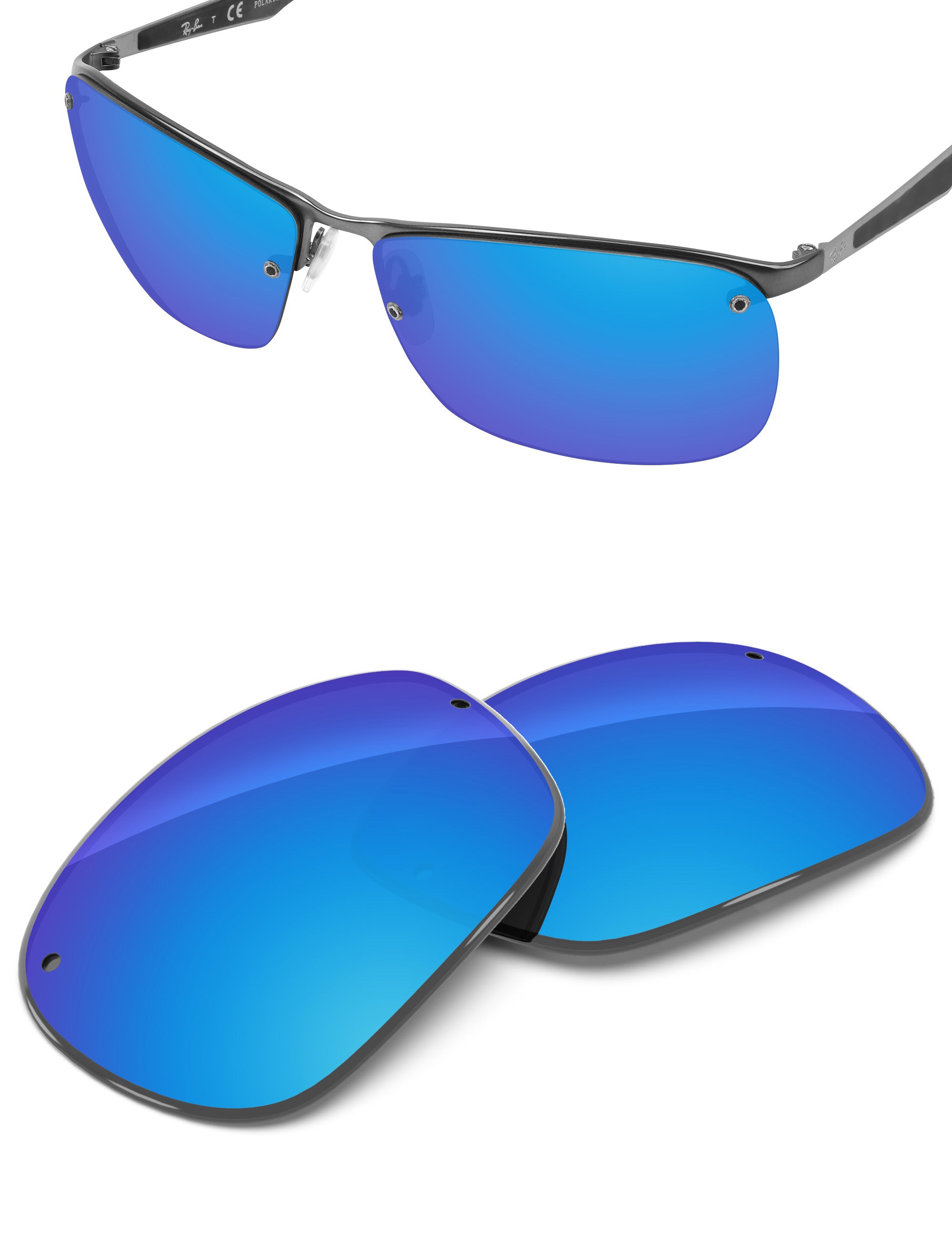 Sky Blue FlashMirror™-Non-Polarized