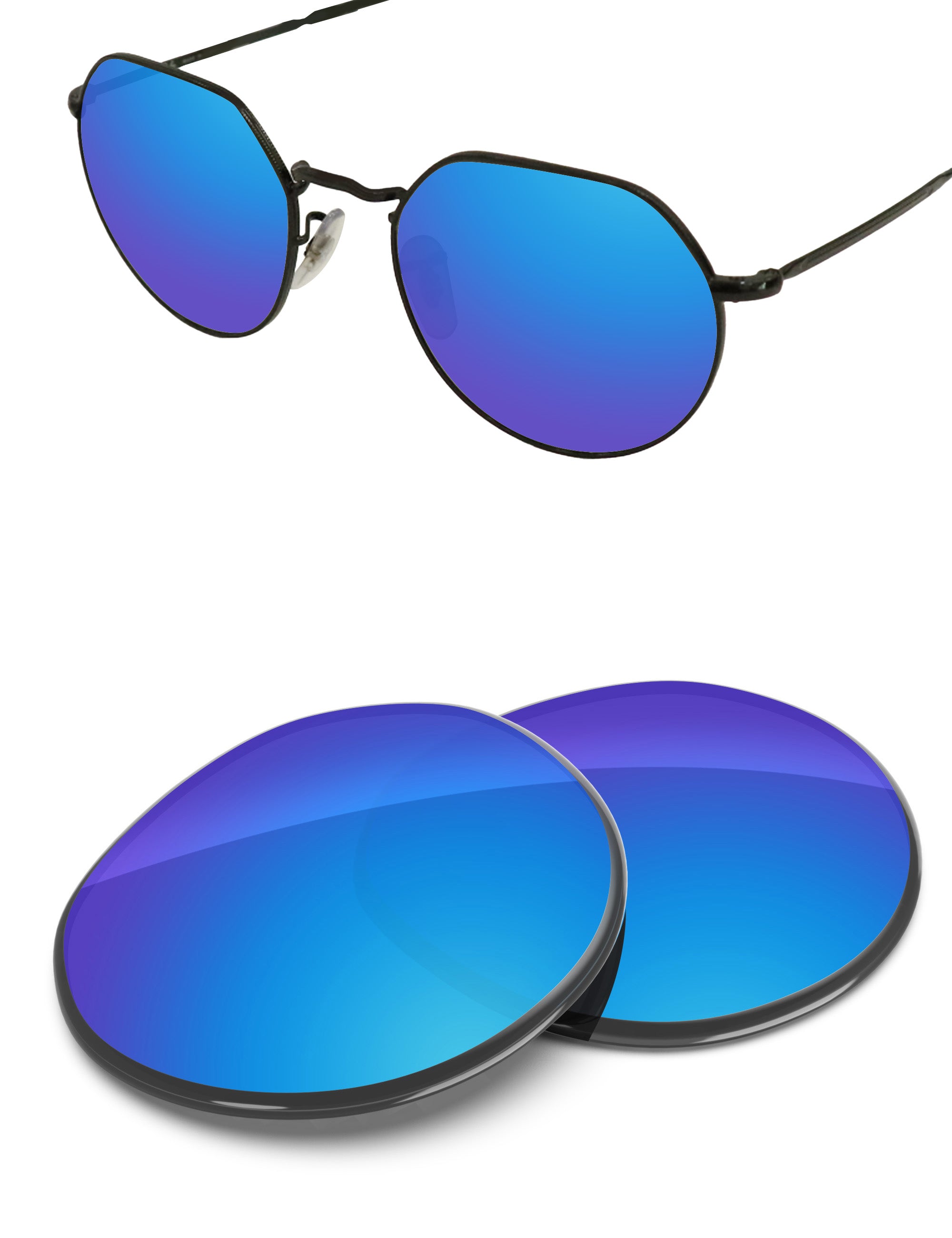 Sky Blue FlashMirror™-Non-Polarized