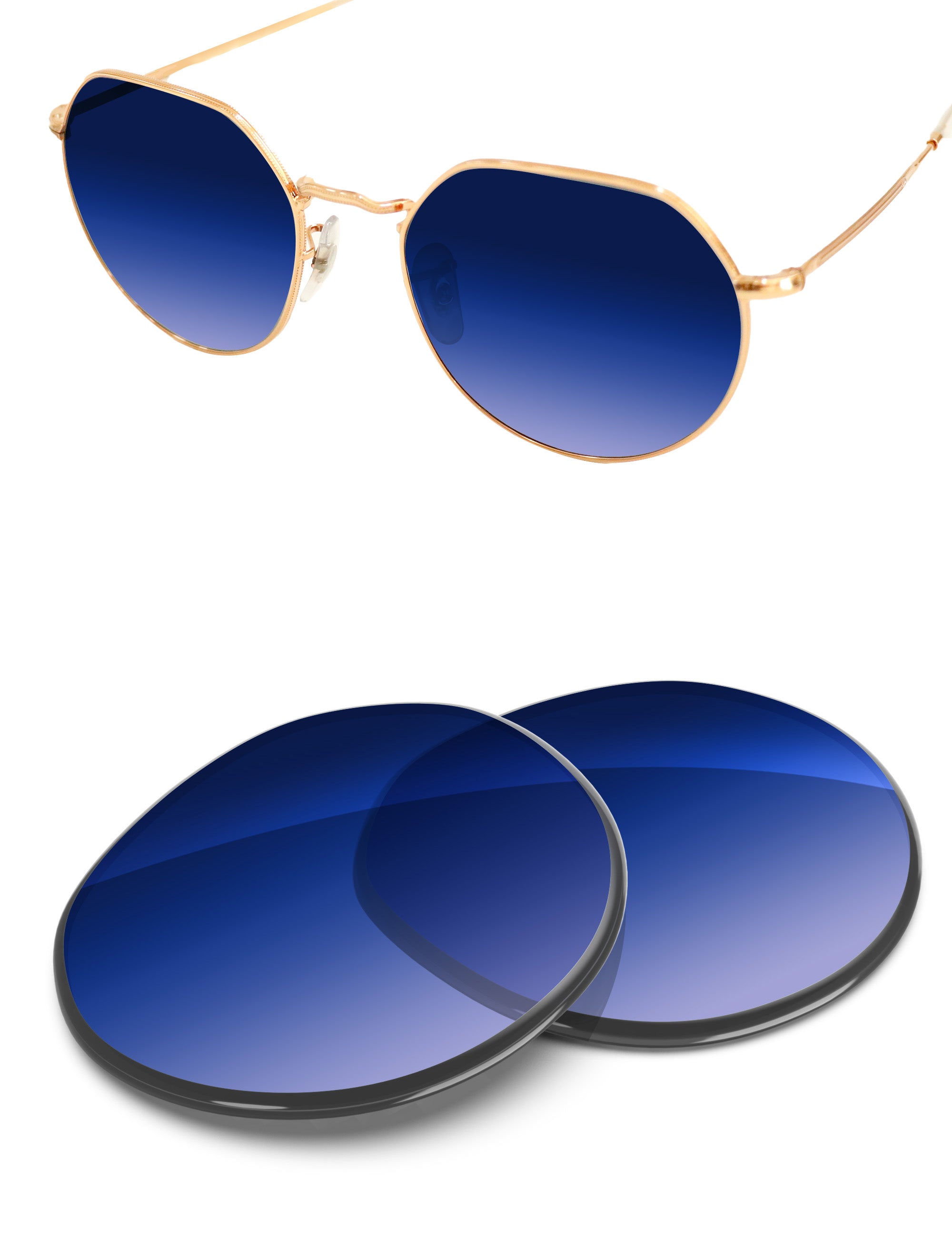 Aqua Blue Gradient-Non-Polarized