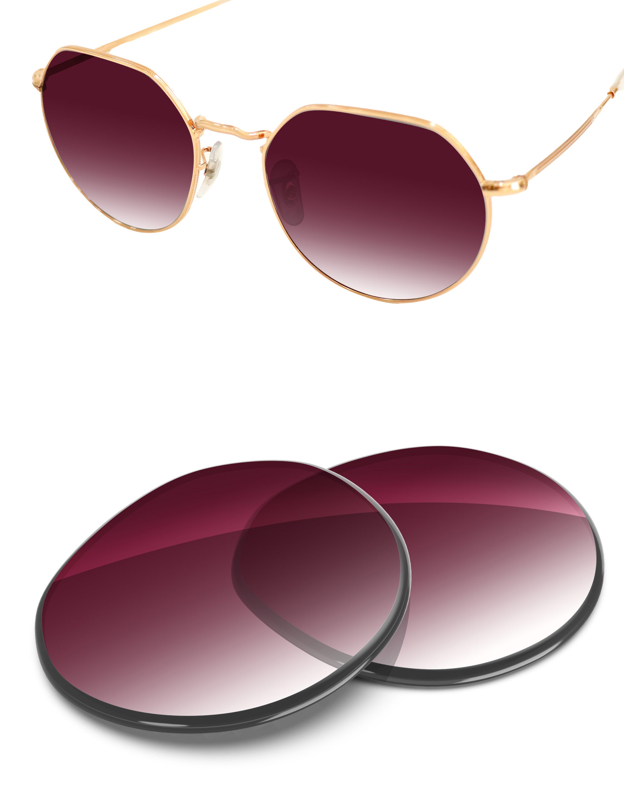 Wine Red Gradient-Non-Polarized