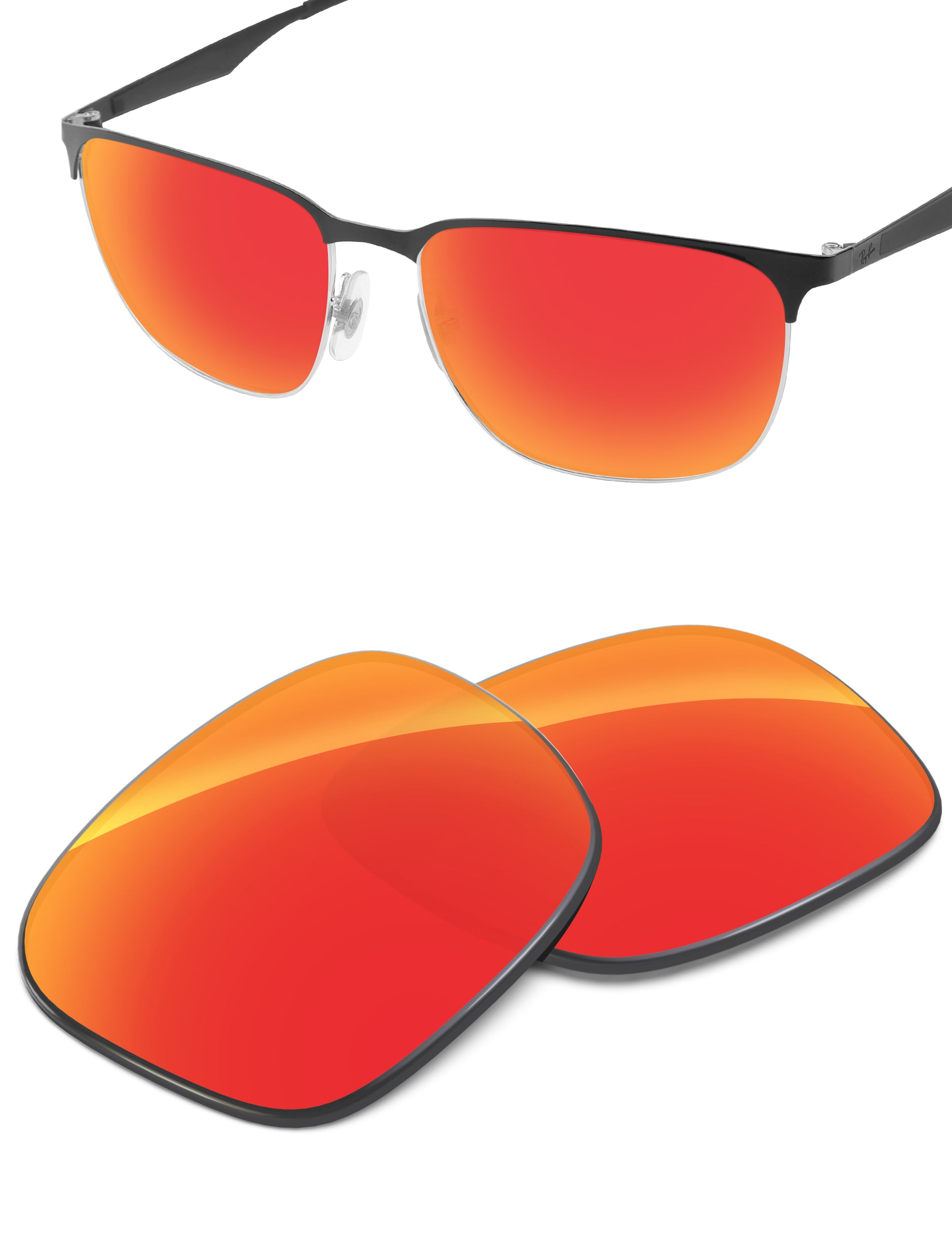 Fire Red FlashMirror™-Non-Polarized