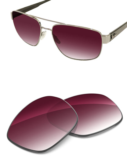 Wine Red Gradient-Non-Polarized
