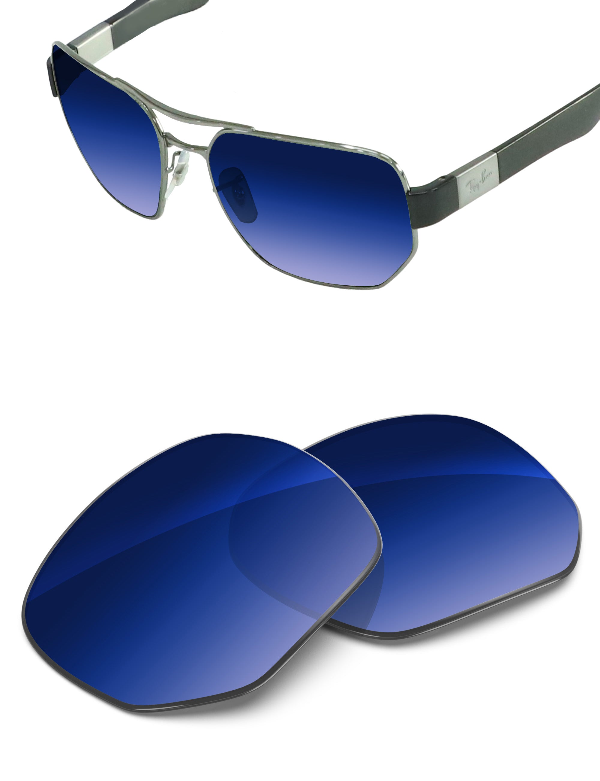 Aqua Blue Gradient-Non-Polarized