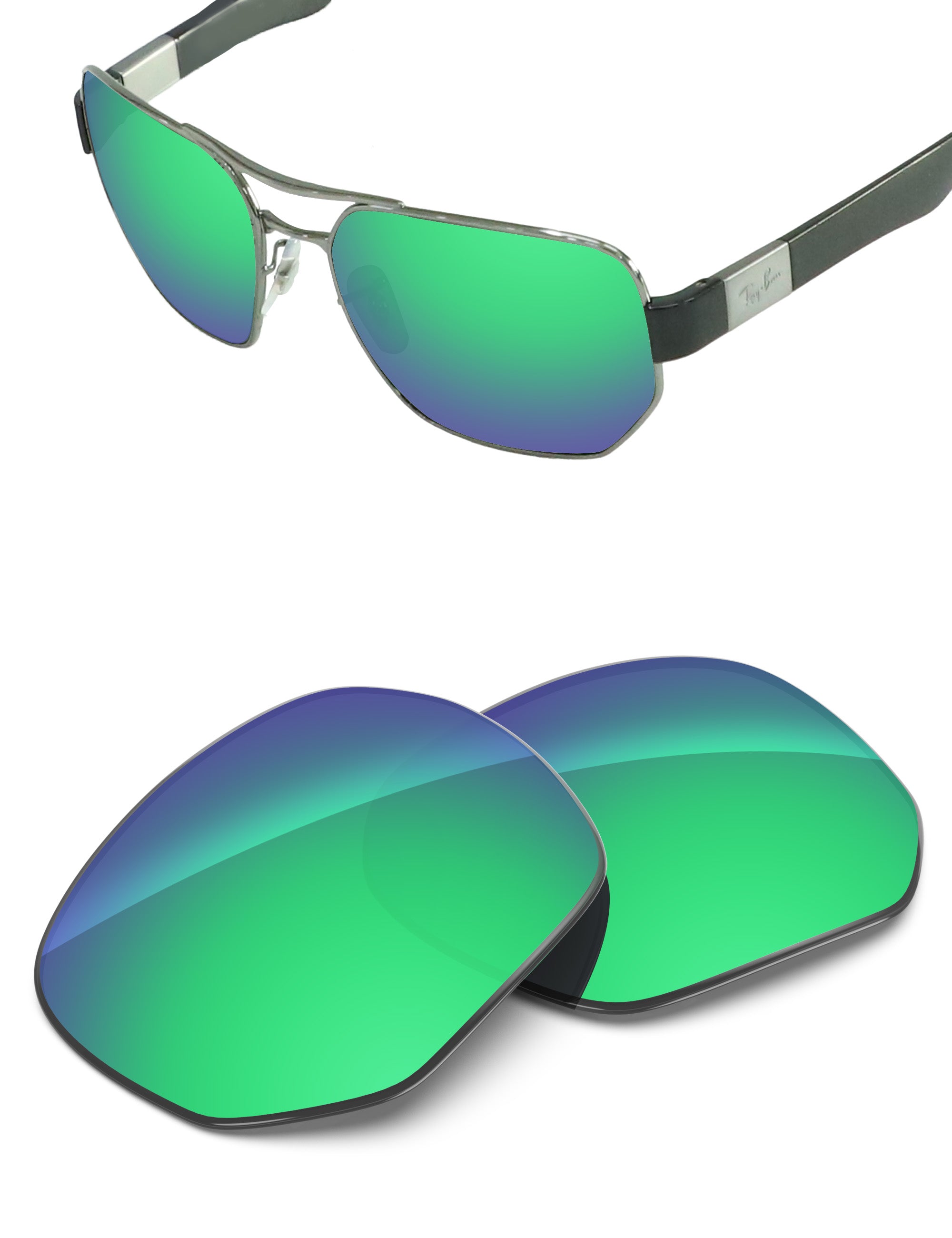 Emerald Green FlashMirror™-Non-Polarized