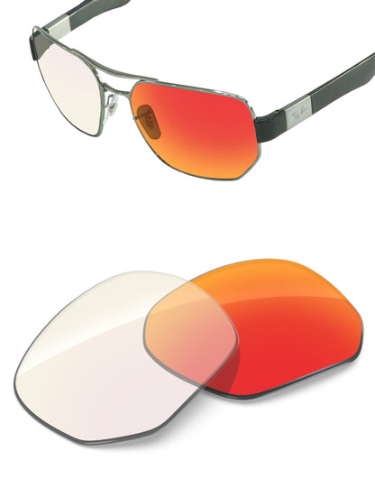 Fire Red FlashMirror™ Photochromic-Non-Polarized