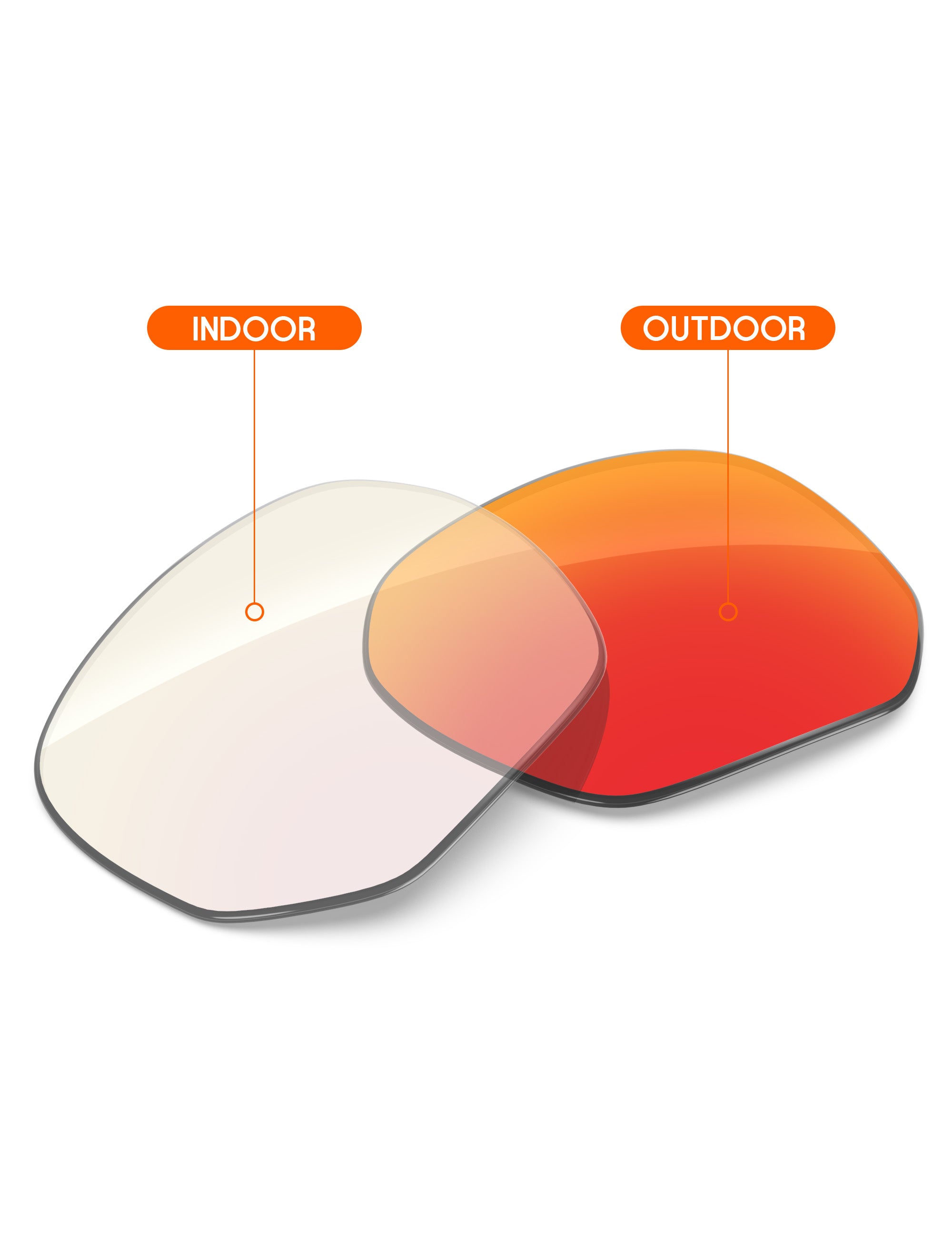 Fire Red FlashMirror™ Photochromic-Non-Polarized