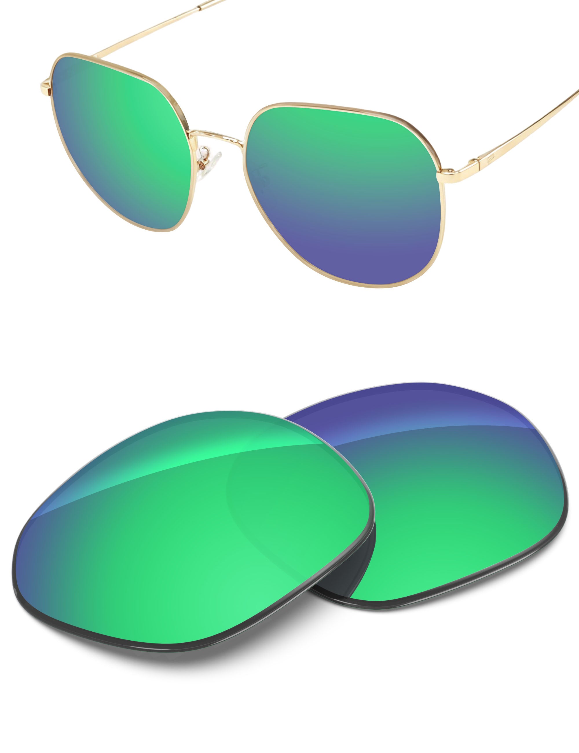 Emerald Green FlashMirror™-Non-Polarized