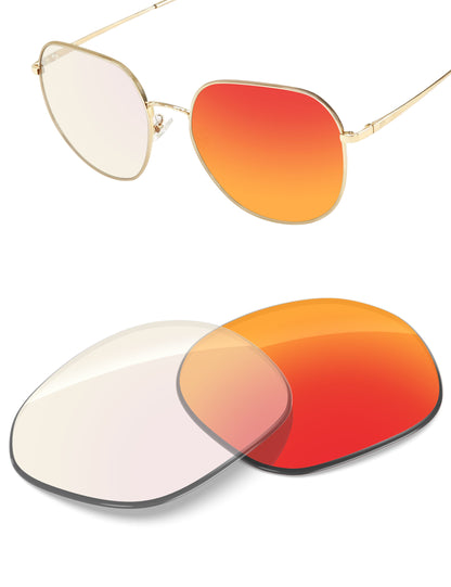 Fire Red FlashMirror™ Photochromic-Non-Polarized