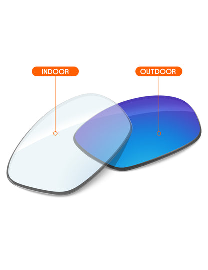 Sky Blue FlashMirror™ Photochromic-Non-Polarized