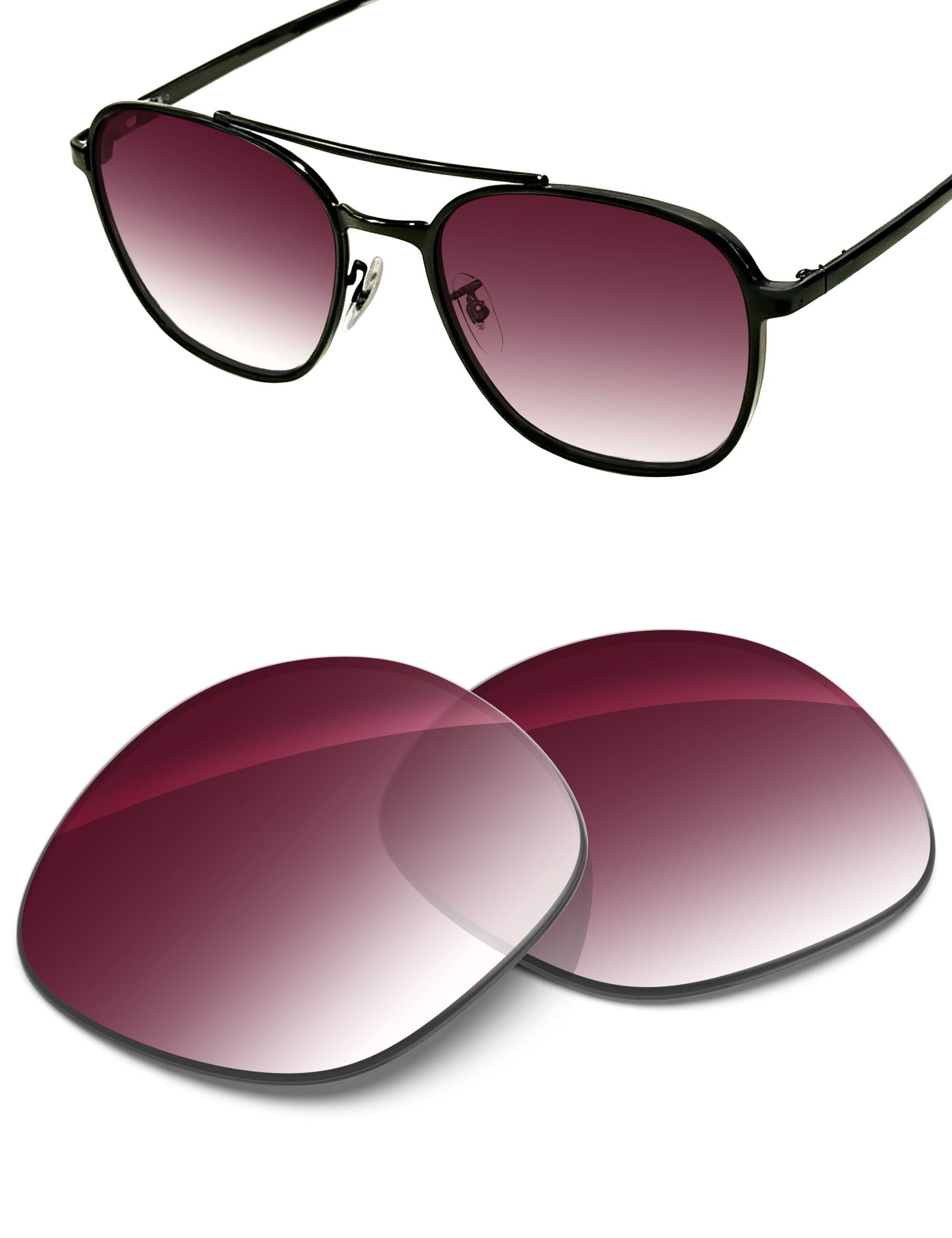 Wine Red Gradient-Non-Polarized