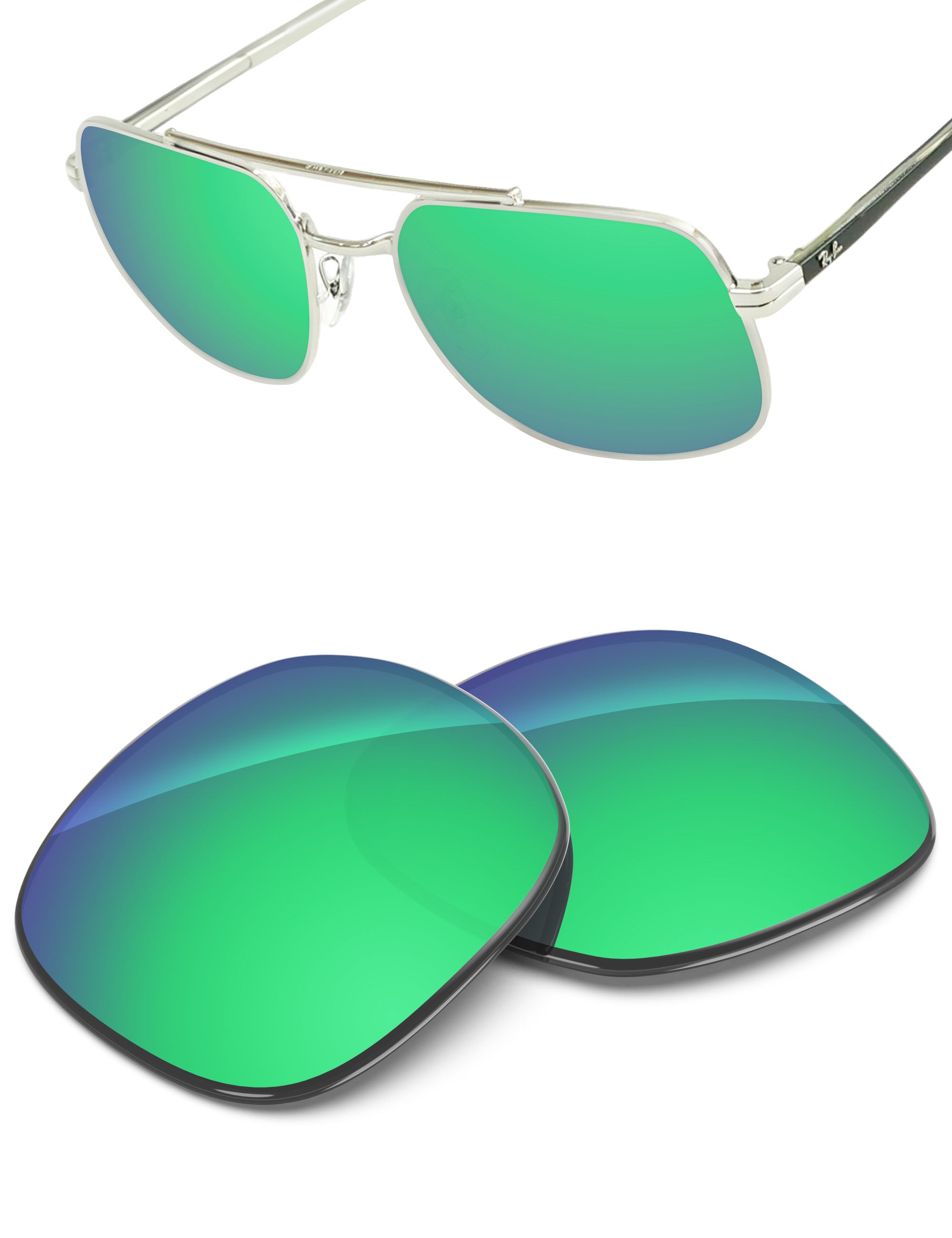 Emerald Green FlashMirror™-Non-Polarized
