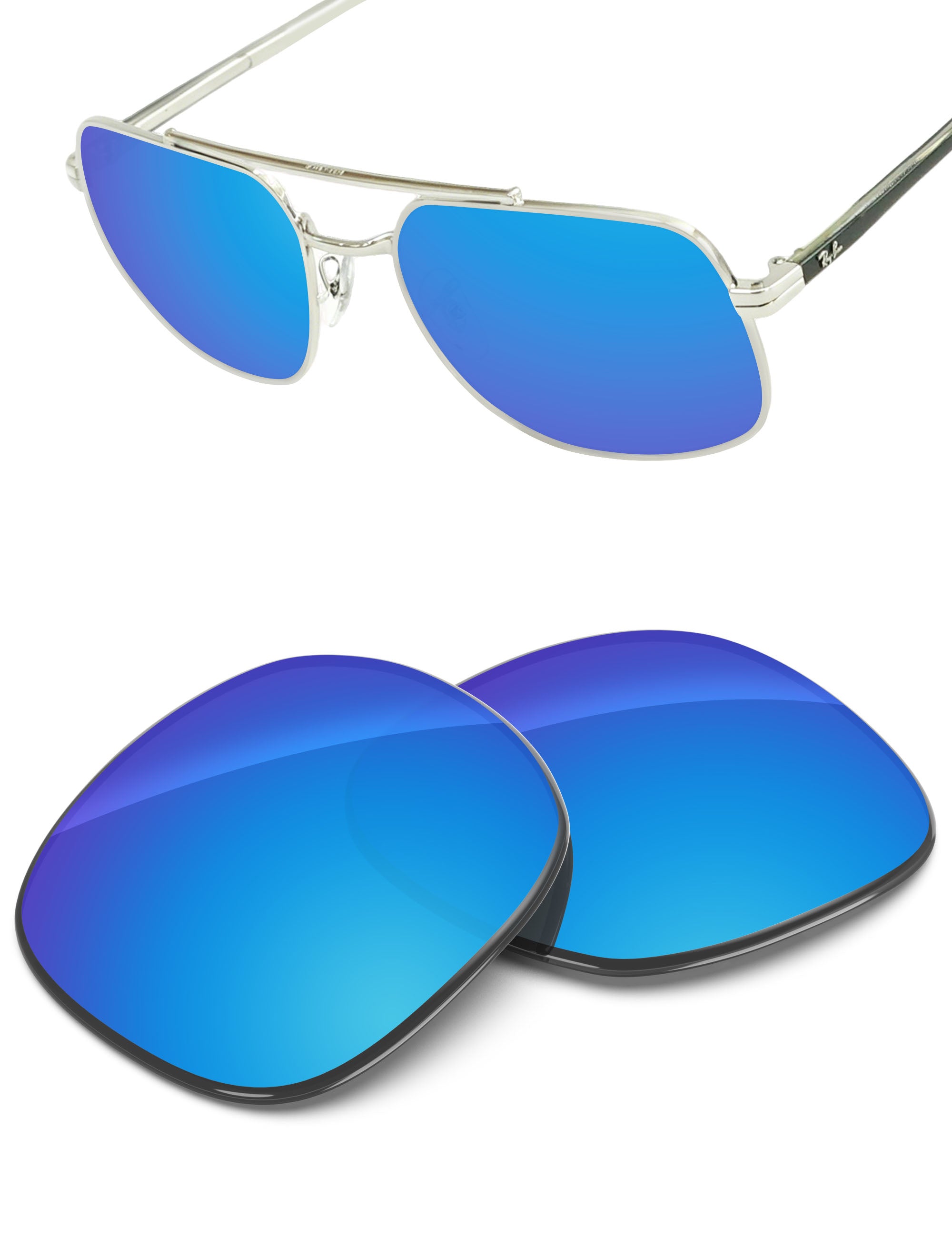 Sky Blue FlashMirror™-Non-Polarized