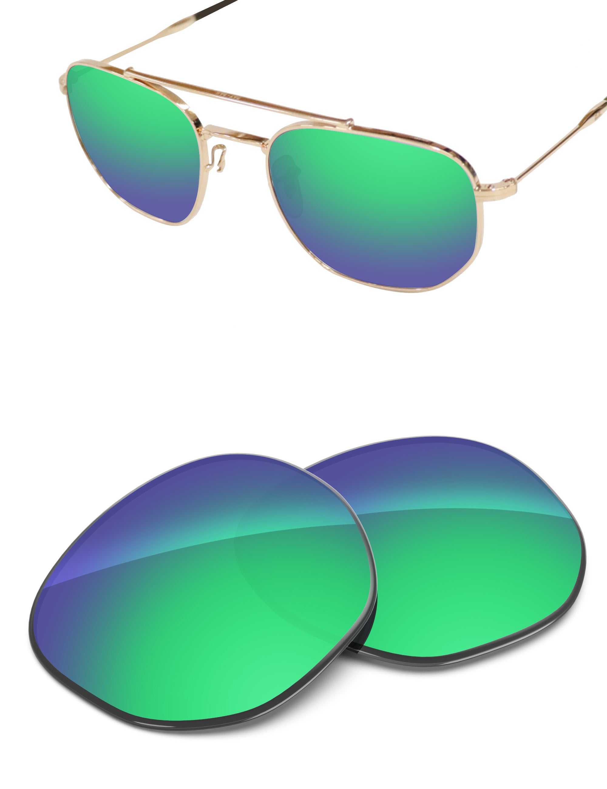 Emerald Green FlashMirror™-Non-Polarized