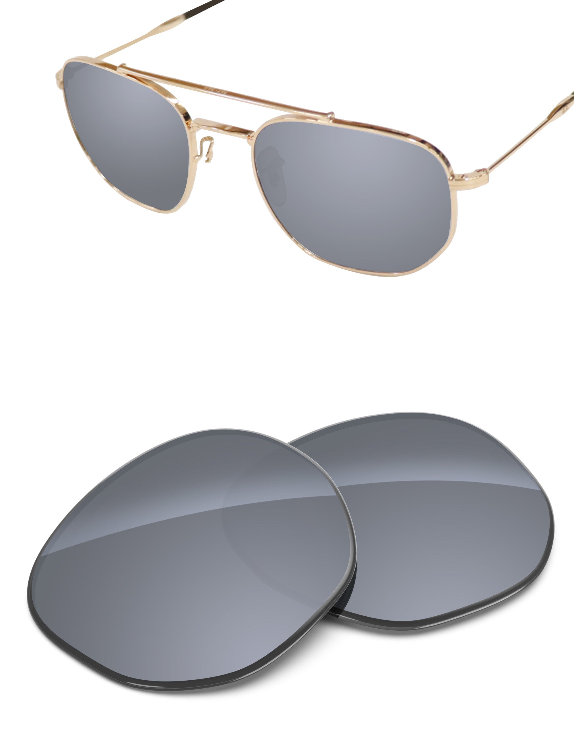 Silver Metallic FlashMirror™-Non-Polarized