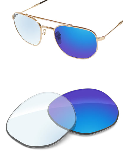 Sky Blue FlashMirror™ Photochromic-Non-Polarized