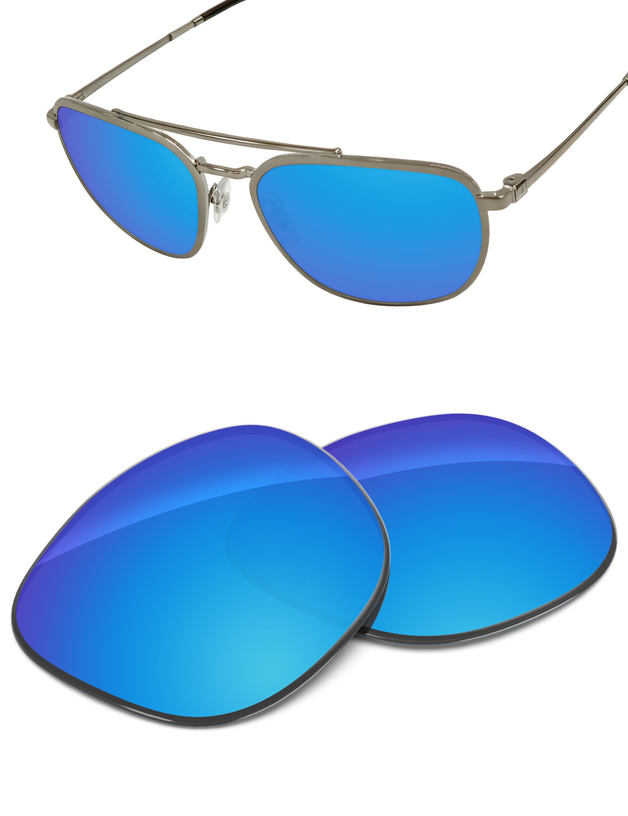 Sky Blue FlashMirror™-Non-Polarized