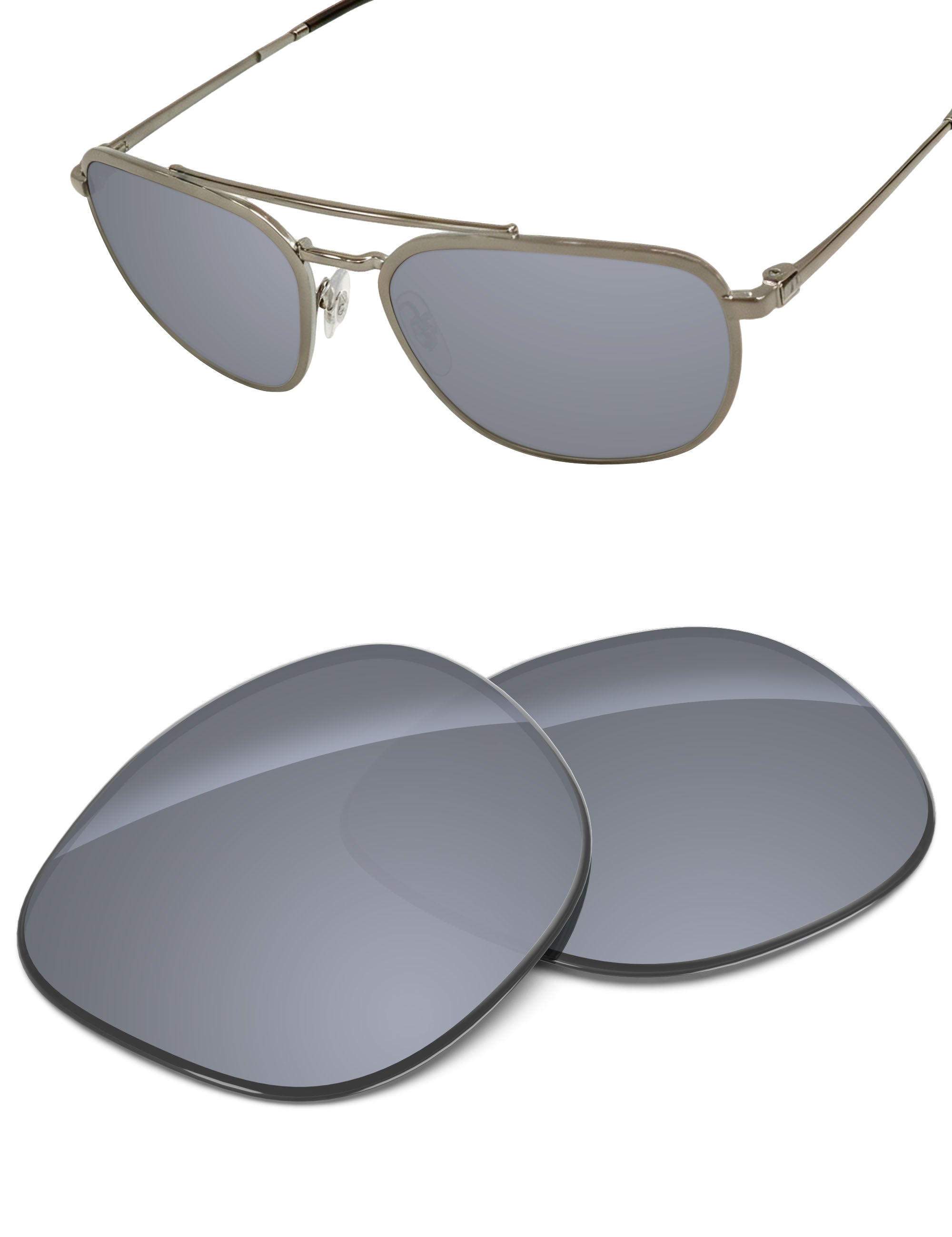 Silver Metallic FlashMirror™-Non-Polarized