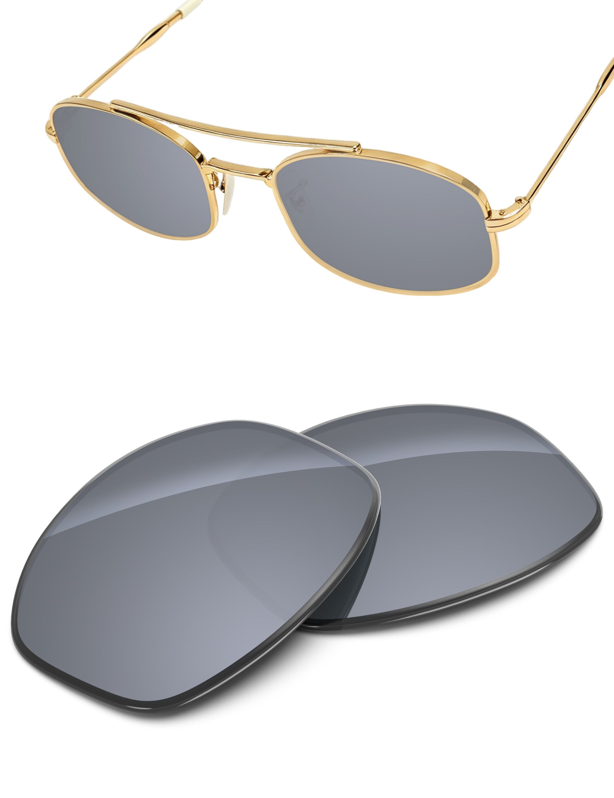 Silver Metallic FlashMirror™-Non-Polarized