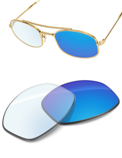 Sky Blue FlashMirror™ Photochromic-Non-Polarized