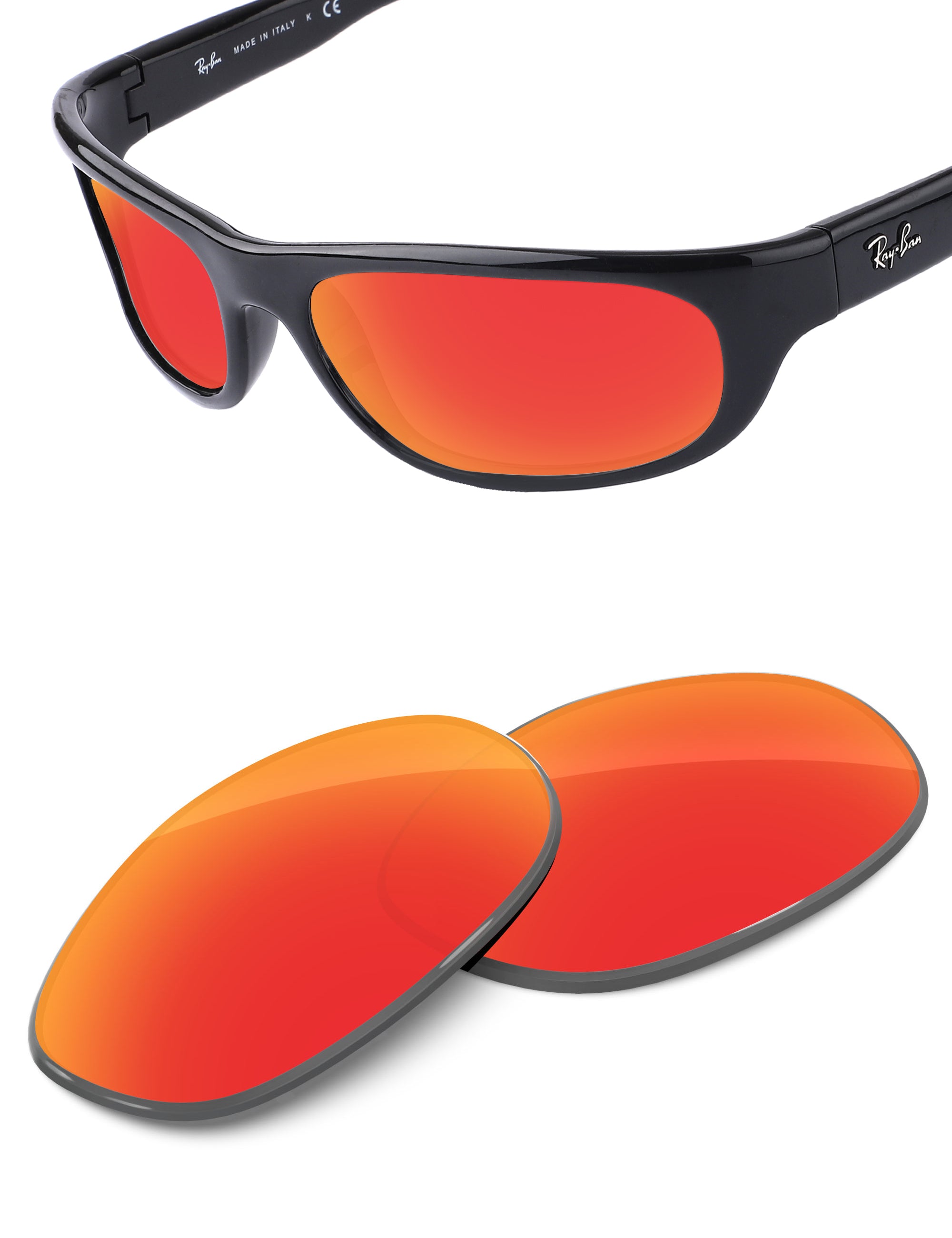 Fire Red FlashMirror™-Non-Polarized