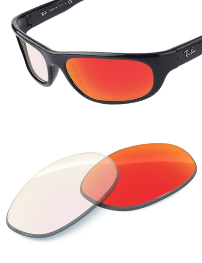 Fire Red FlashMirror™ Photochromic-Non-Polarized
