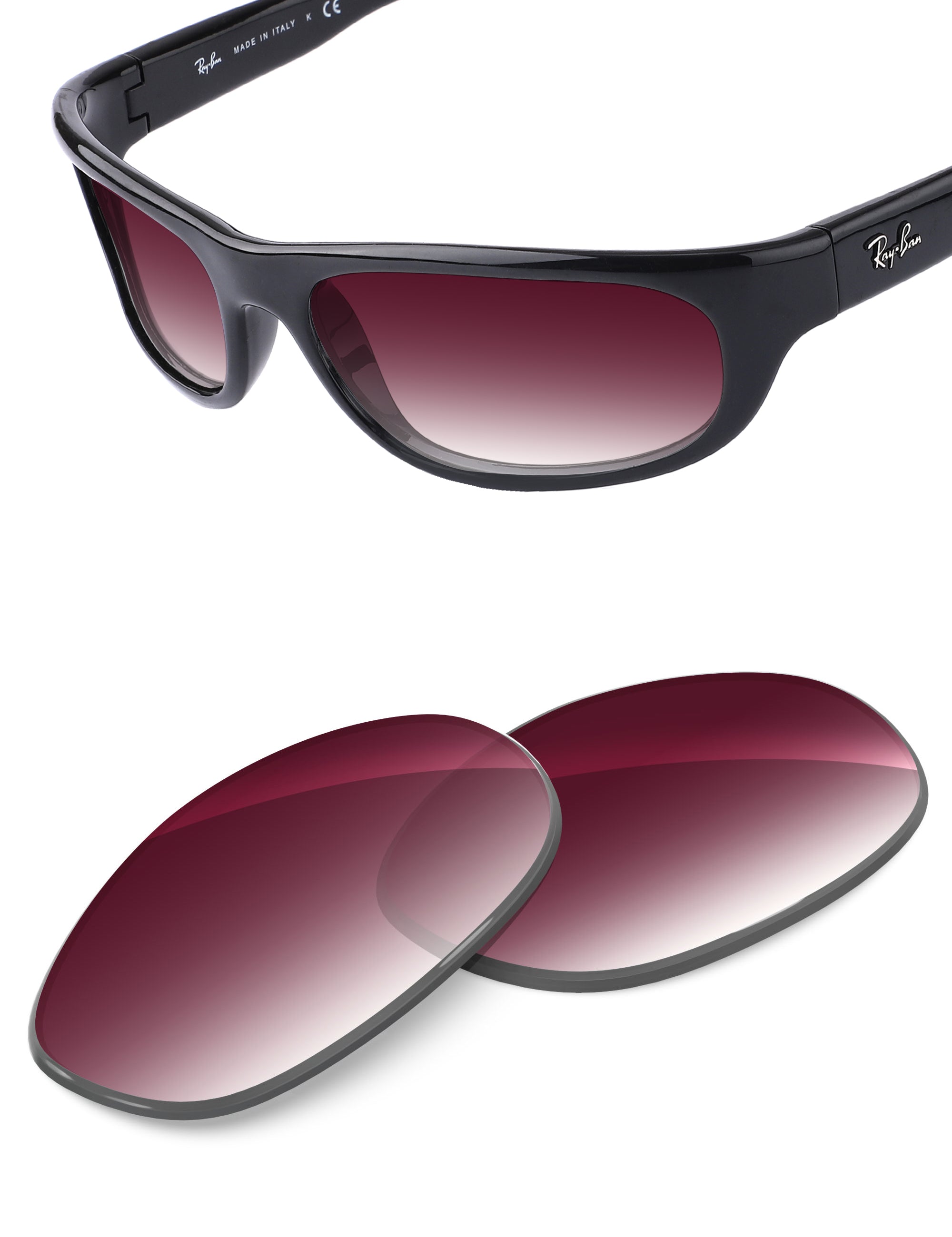 Wine Red Gradient-Non-Polarized