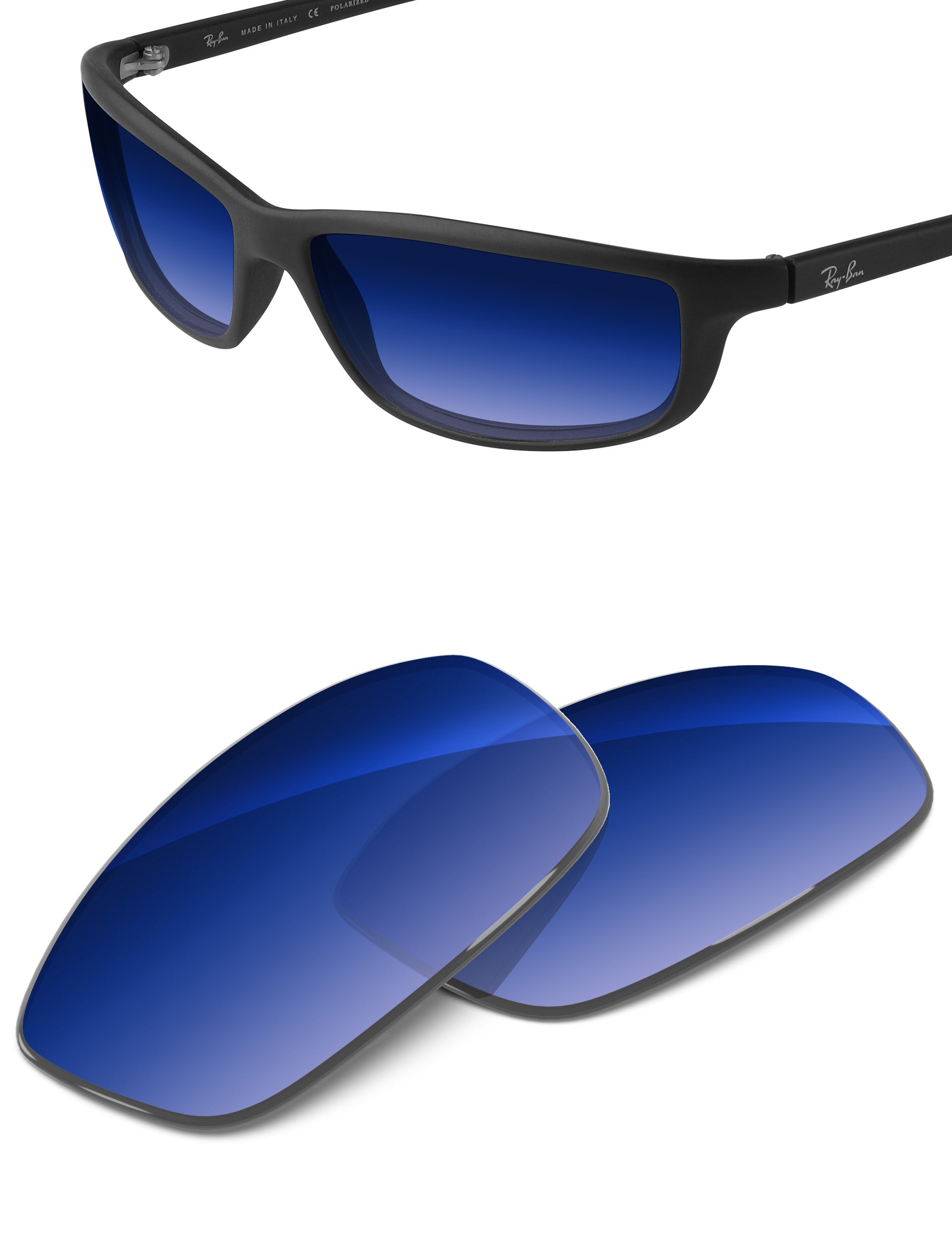 Aqua Blue Gradient-Non-Polarized