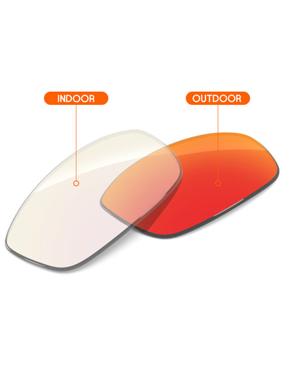 Fire Red FlashMirror™ Photochromic-Non-Polarized