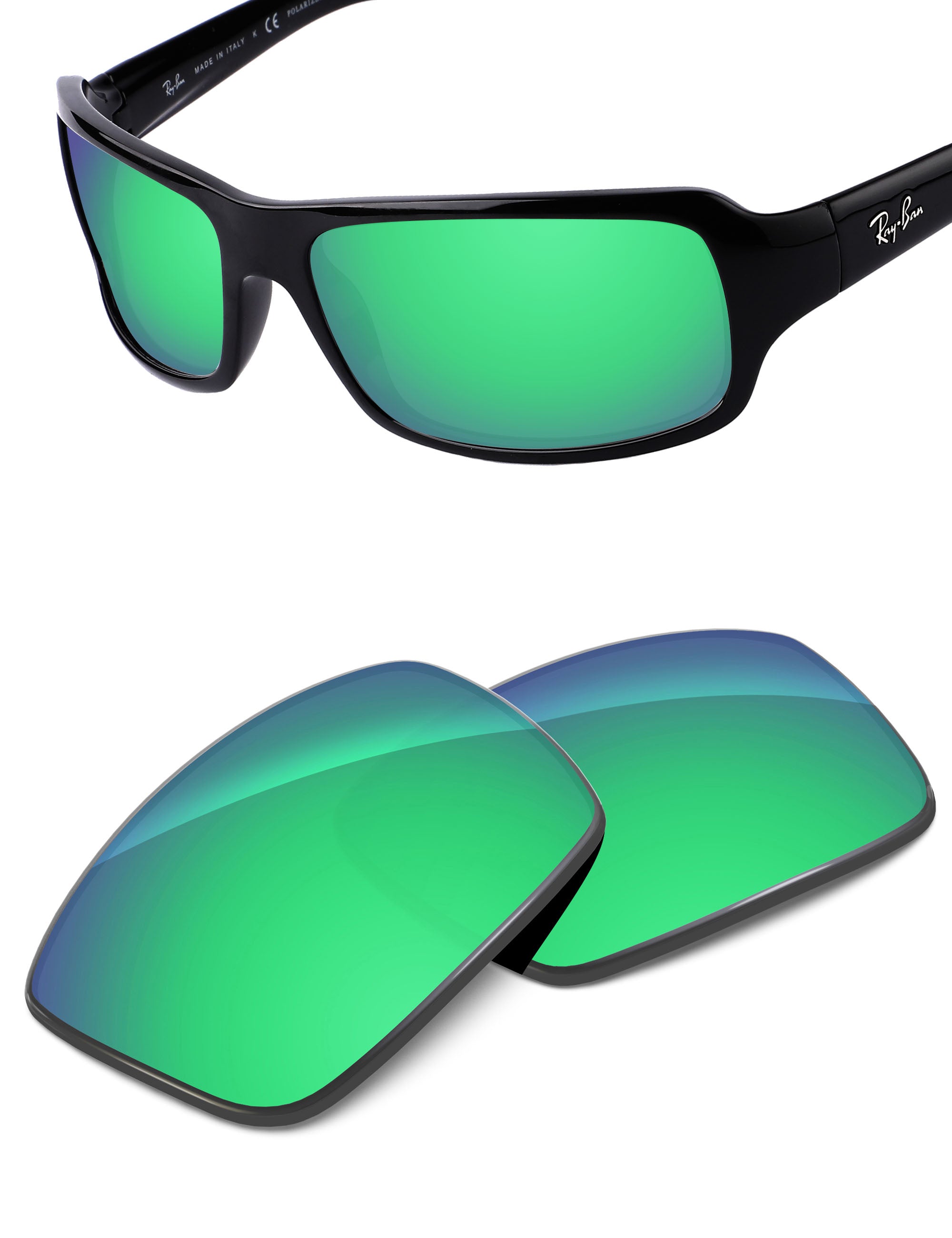 Emerald Green FlashMirror™-Non-Polarized