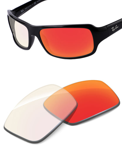 Fire Red FlashMirror™ Photochromic-Non-Polarized