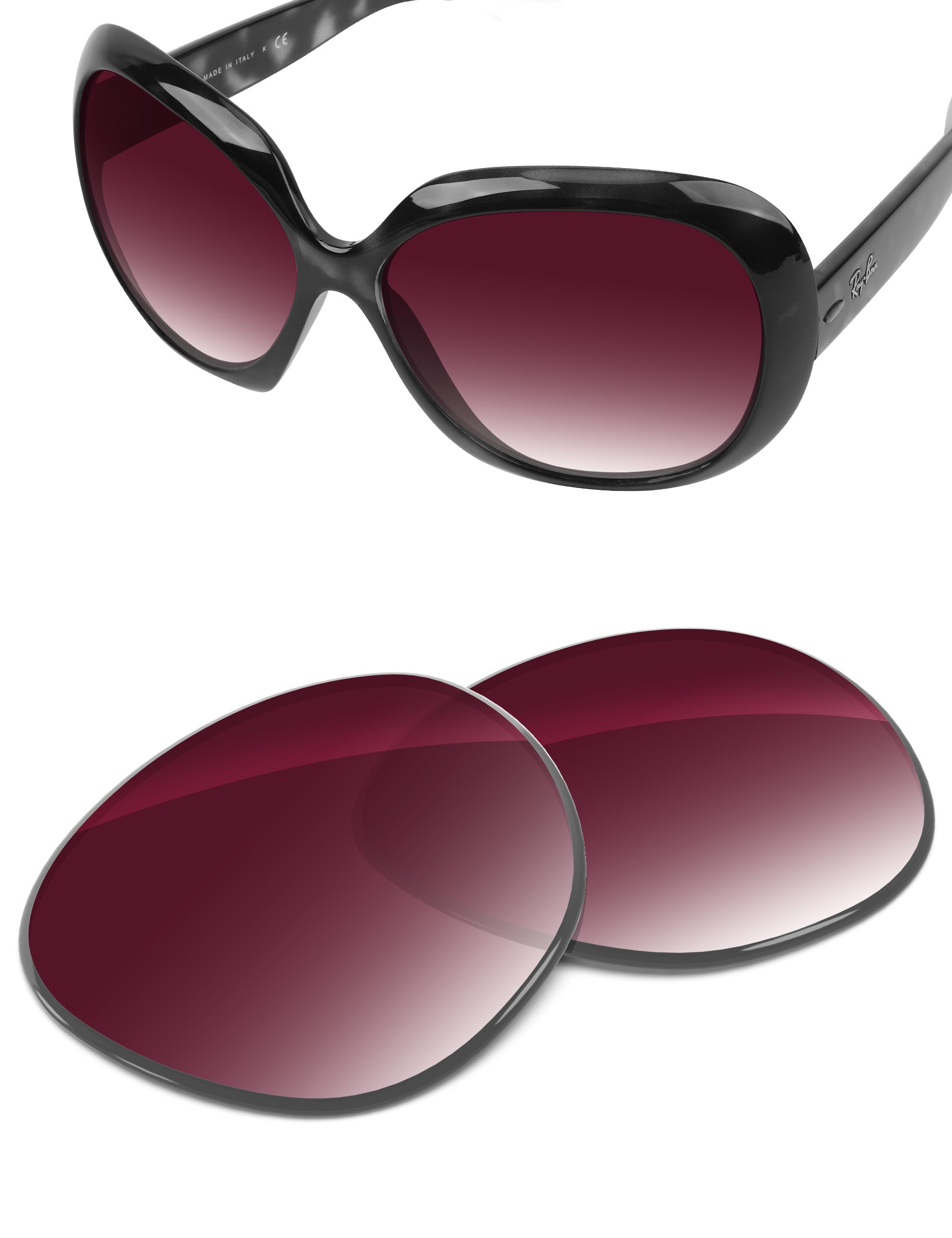Wine Red Gradient-Non-Polarized