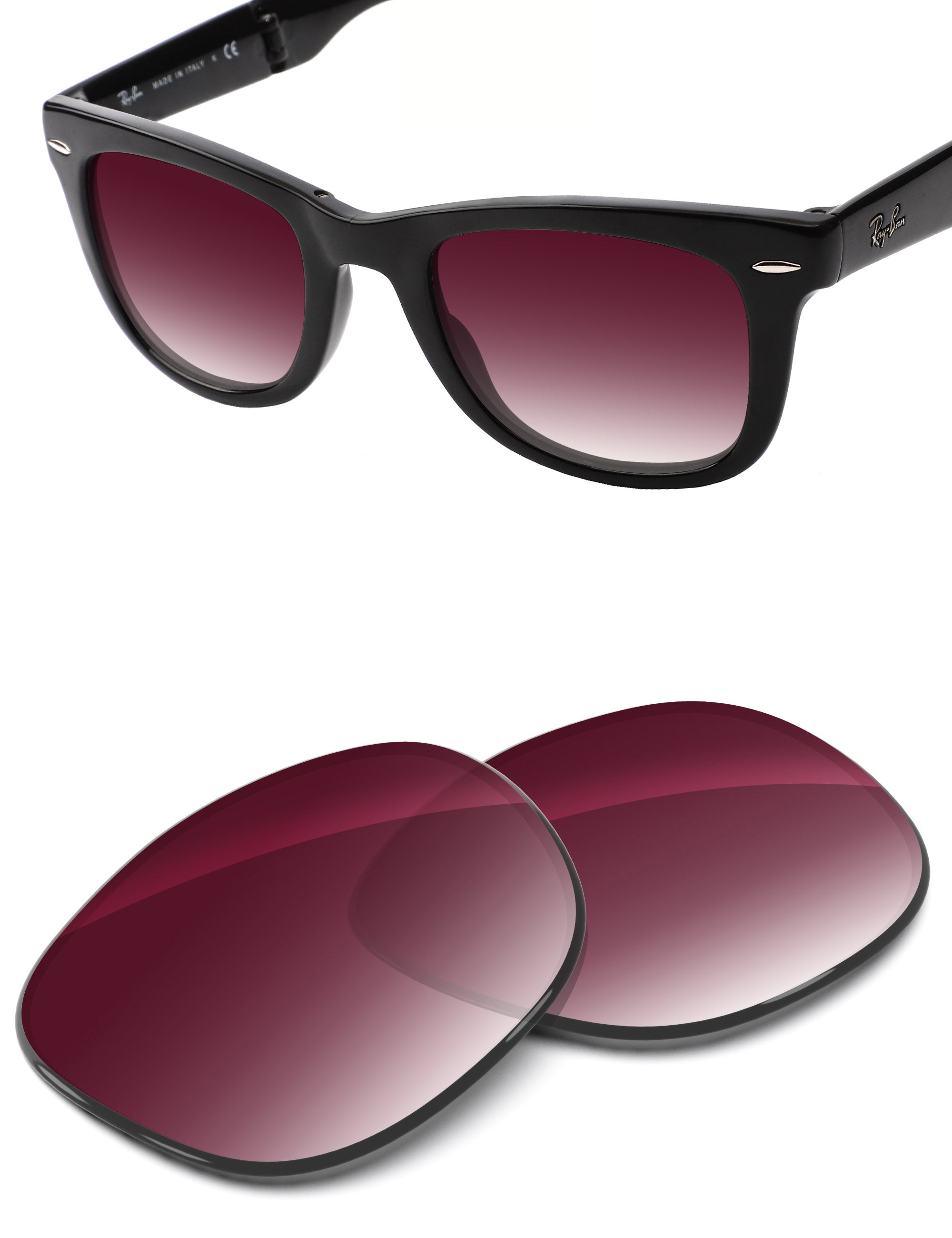 Wine Red Gradient-Non-Polarized