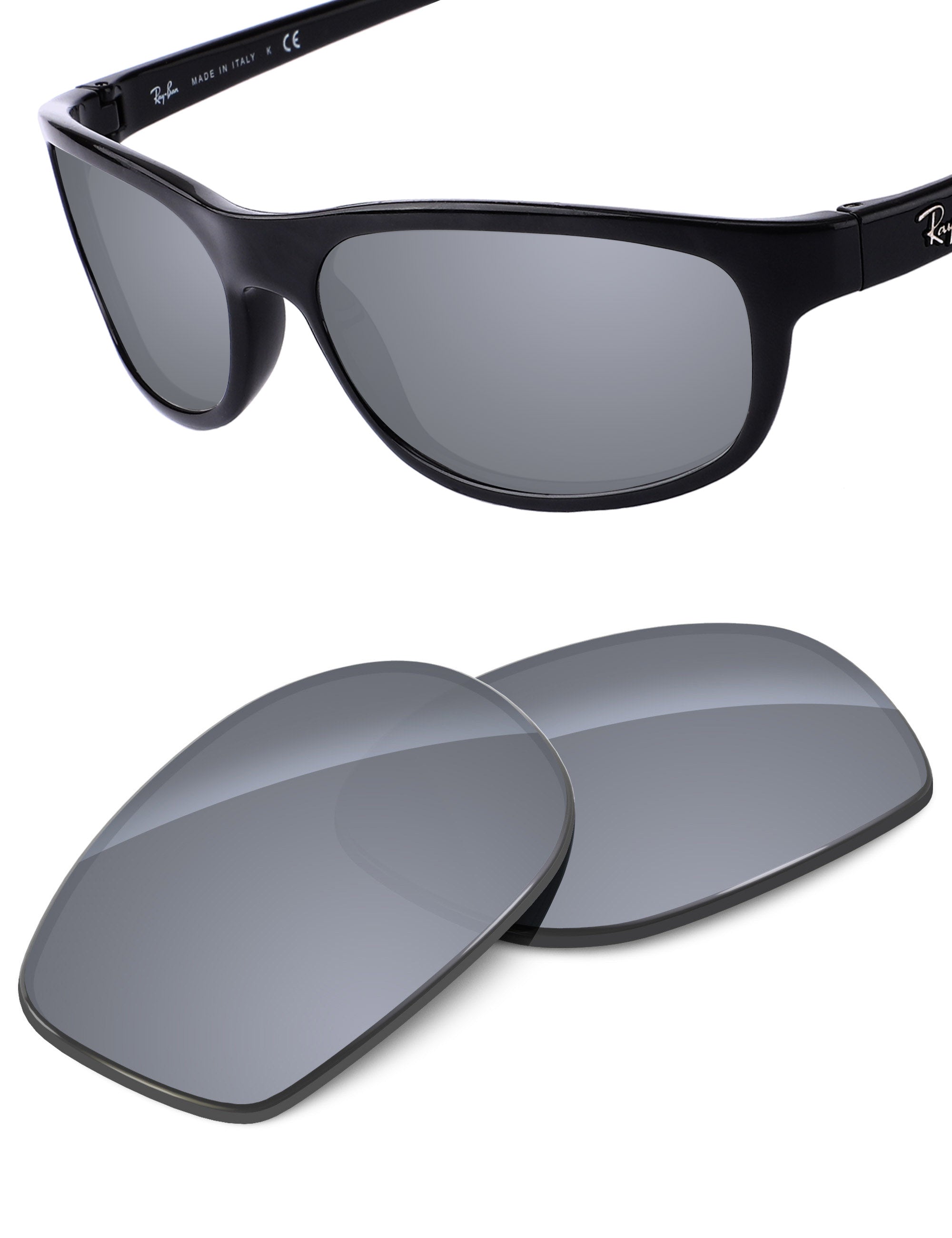 Silver Metallic FlashMirror™-Non-Polarized