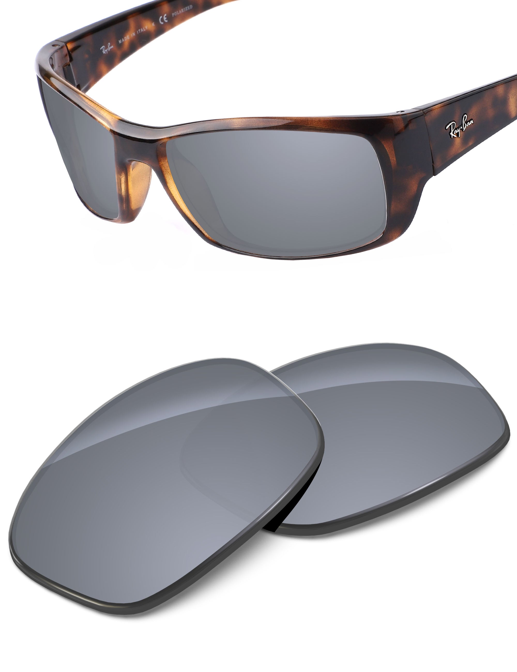 Silver Metallic FlashMirror™-Non-Polarized