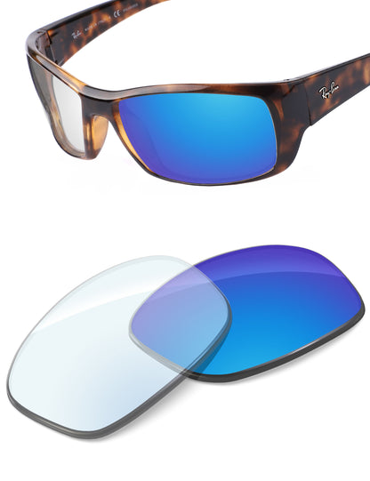 Sky Blue FlashMirror™ Photochromic-Non-Polarized
