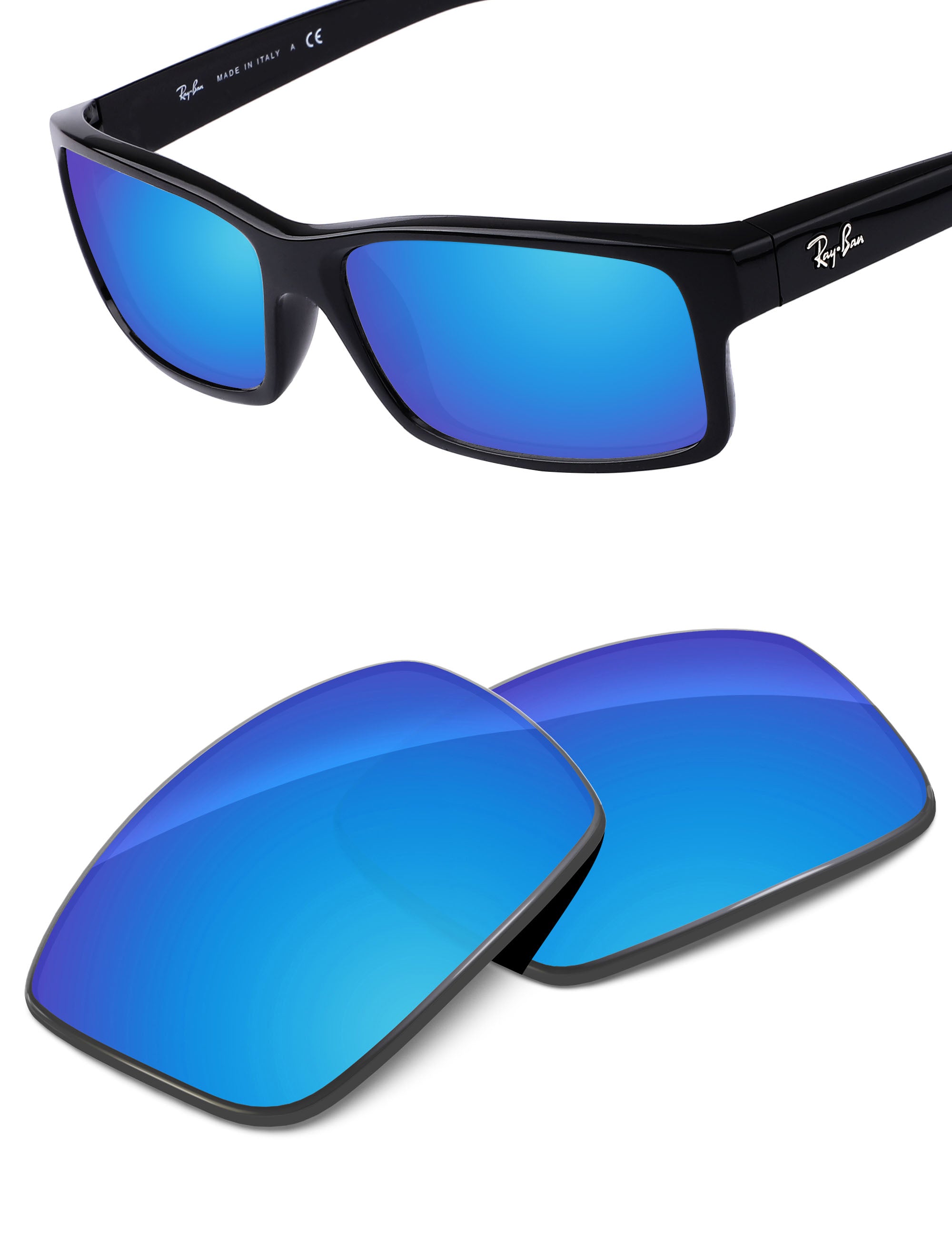 Sky Blue FlashMirror™-Non-Polarized