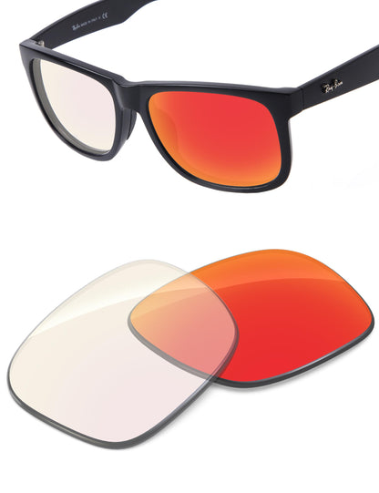 Fire Red FlashMirror™ Photochromic-Non-Polarized