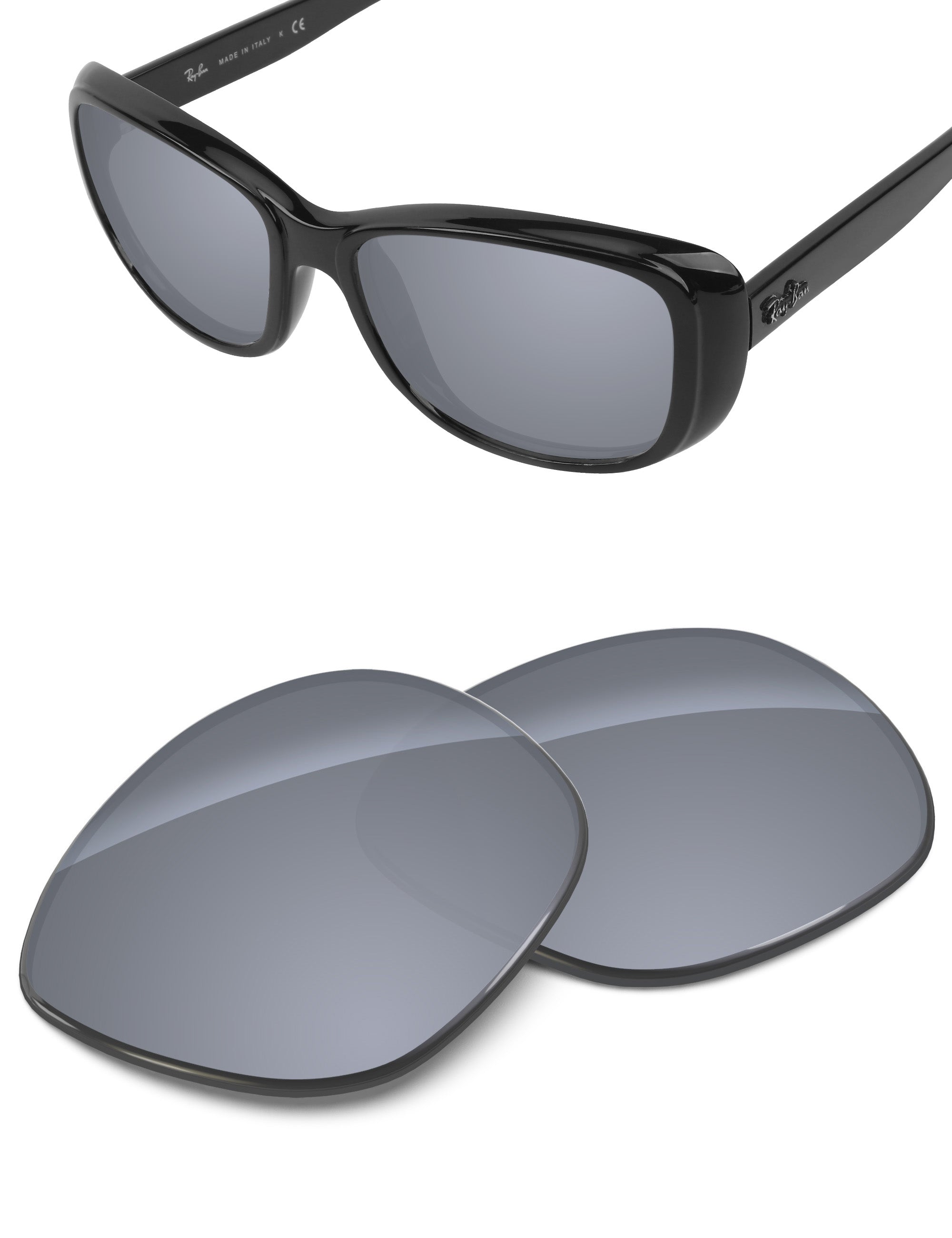 Silver Metallic FlashMirror™-Non-Polarized