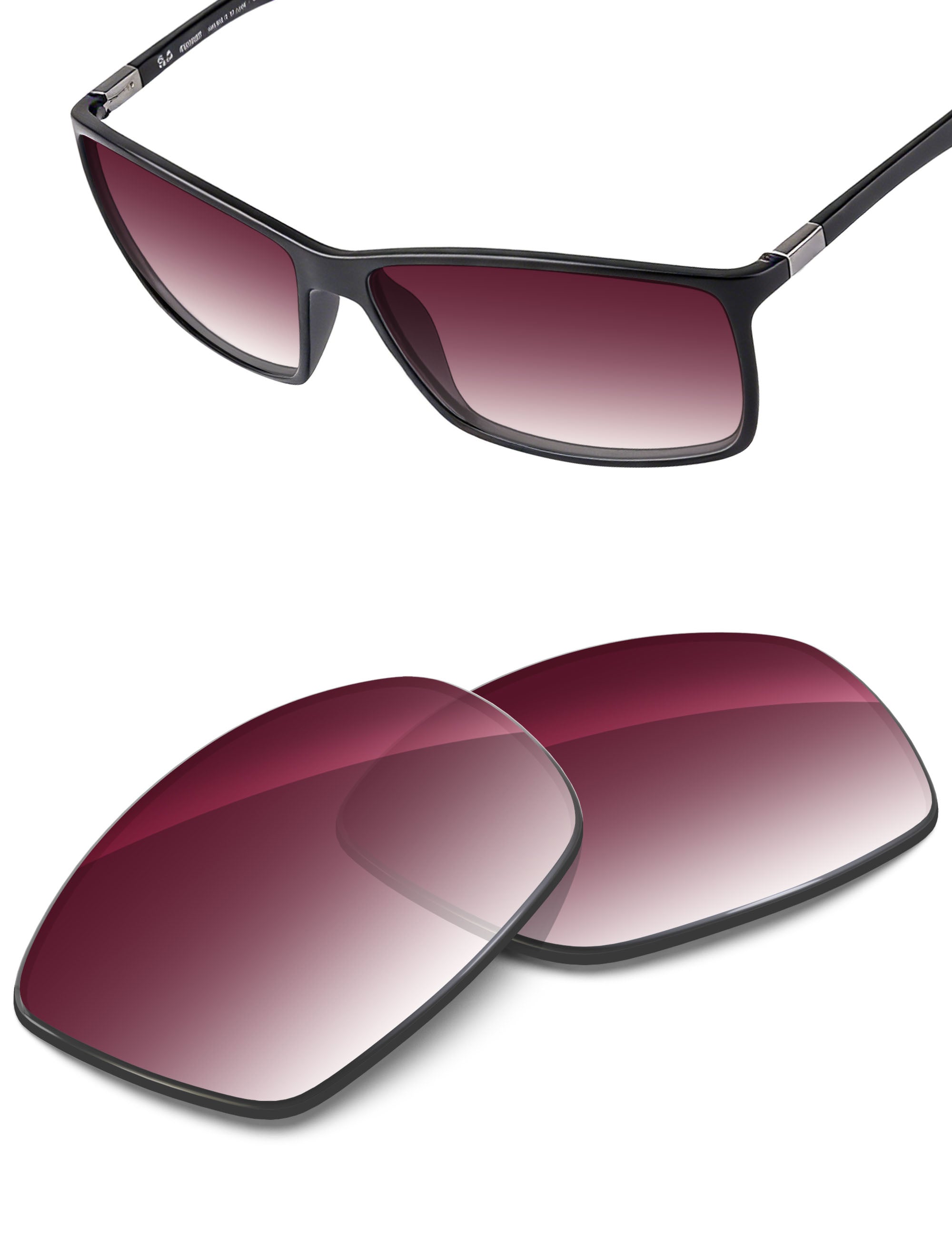 Wine Red Gradient-Non-Polarized