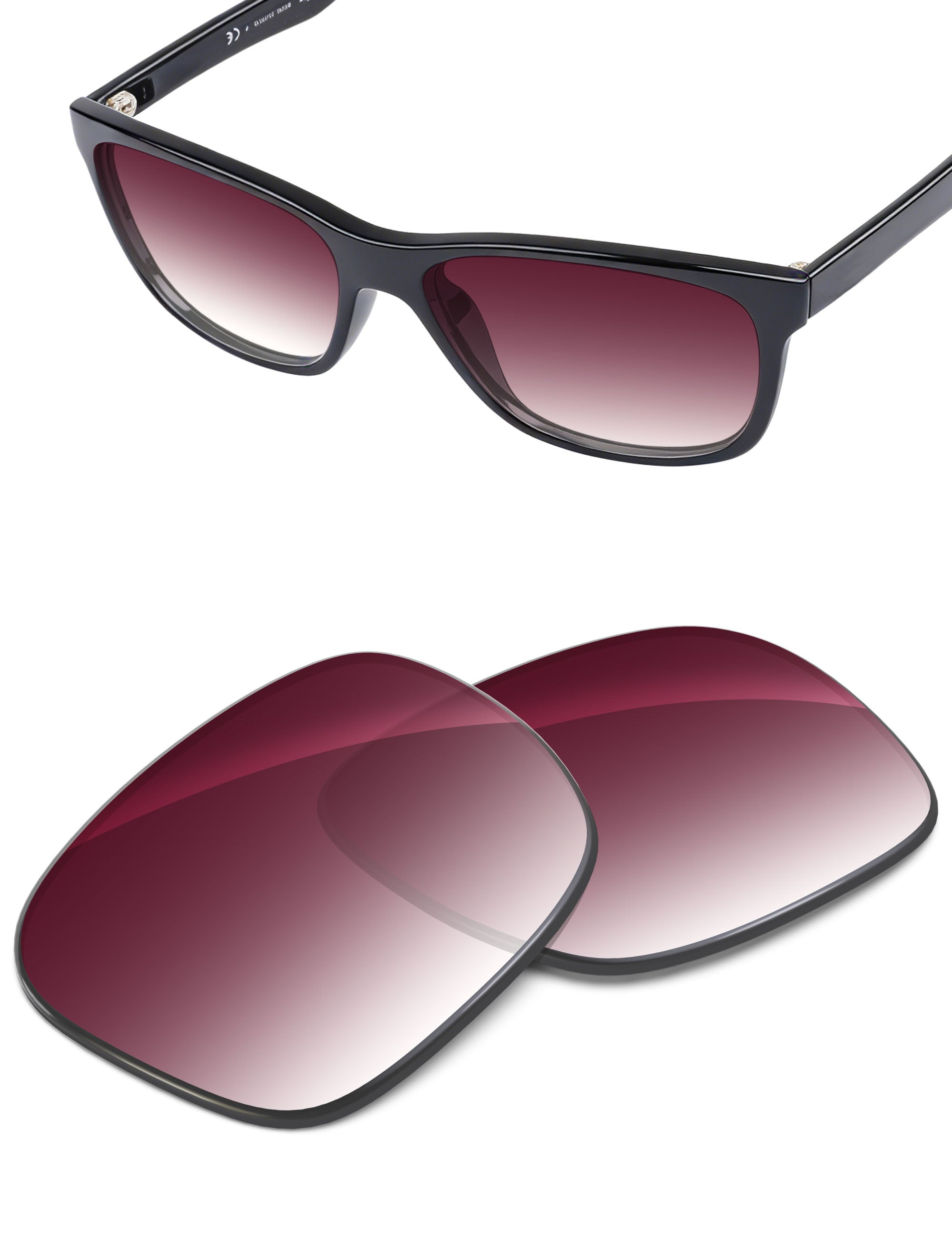 Wine Red Gradient-Non-Polarized