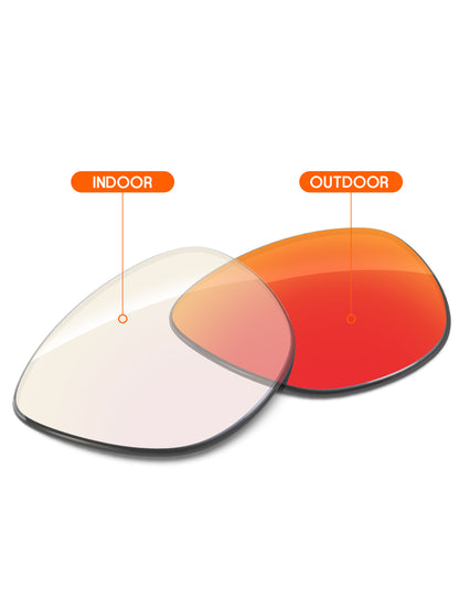 Fire Red FlashMirror™ Photochromic-Non-Polarized