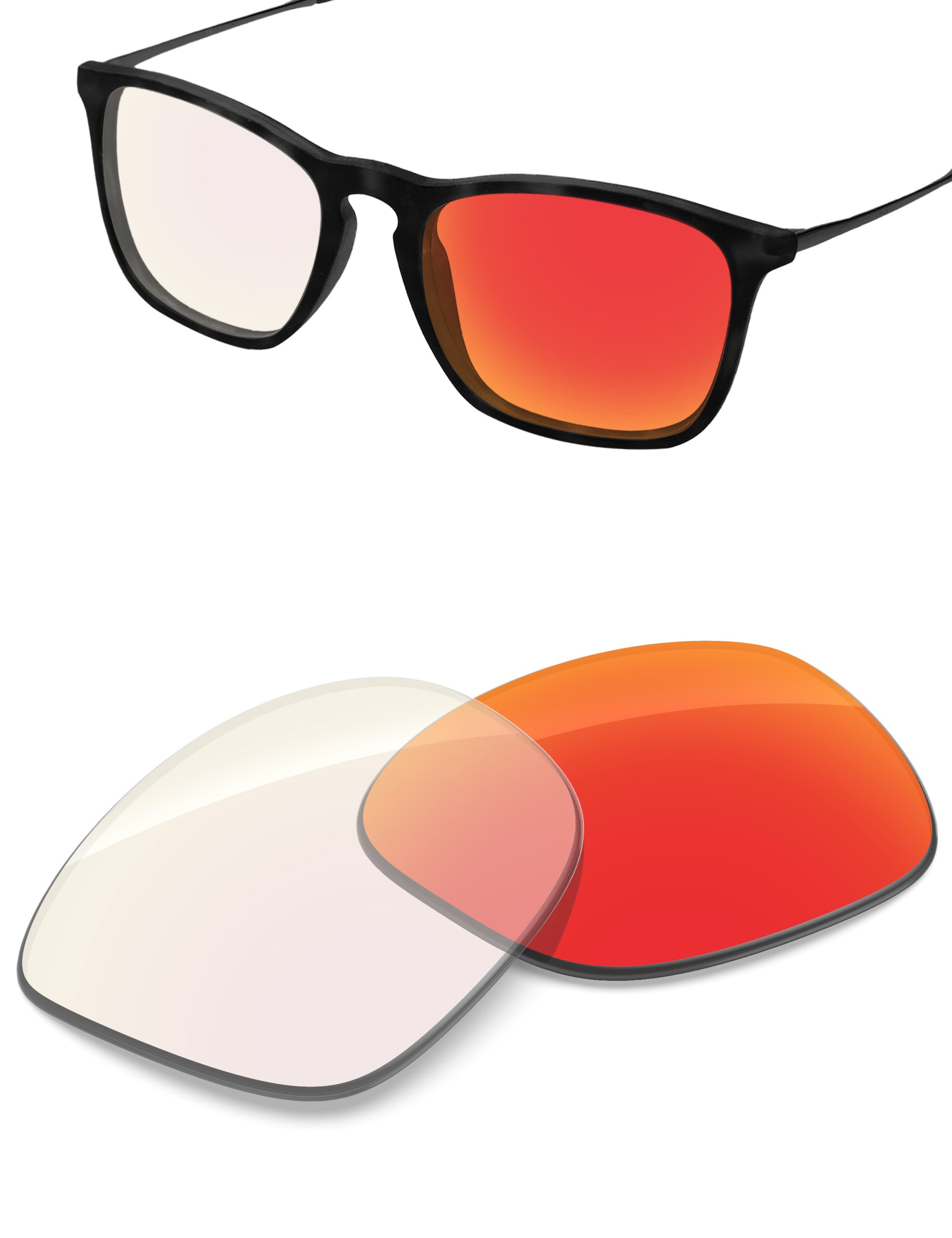 Fire Red FlashMirror™ Photochromic-Non-Polarized