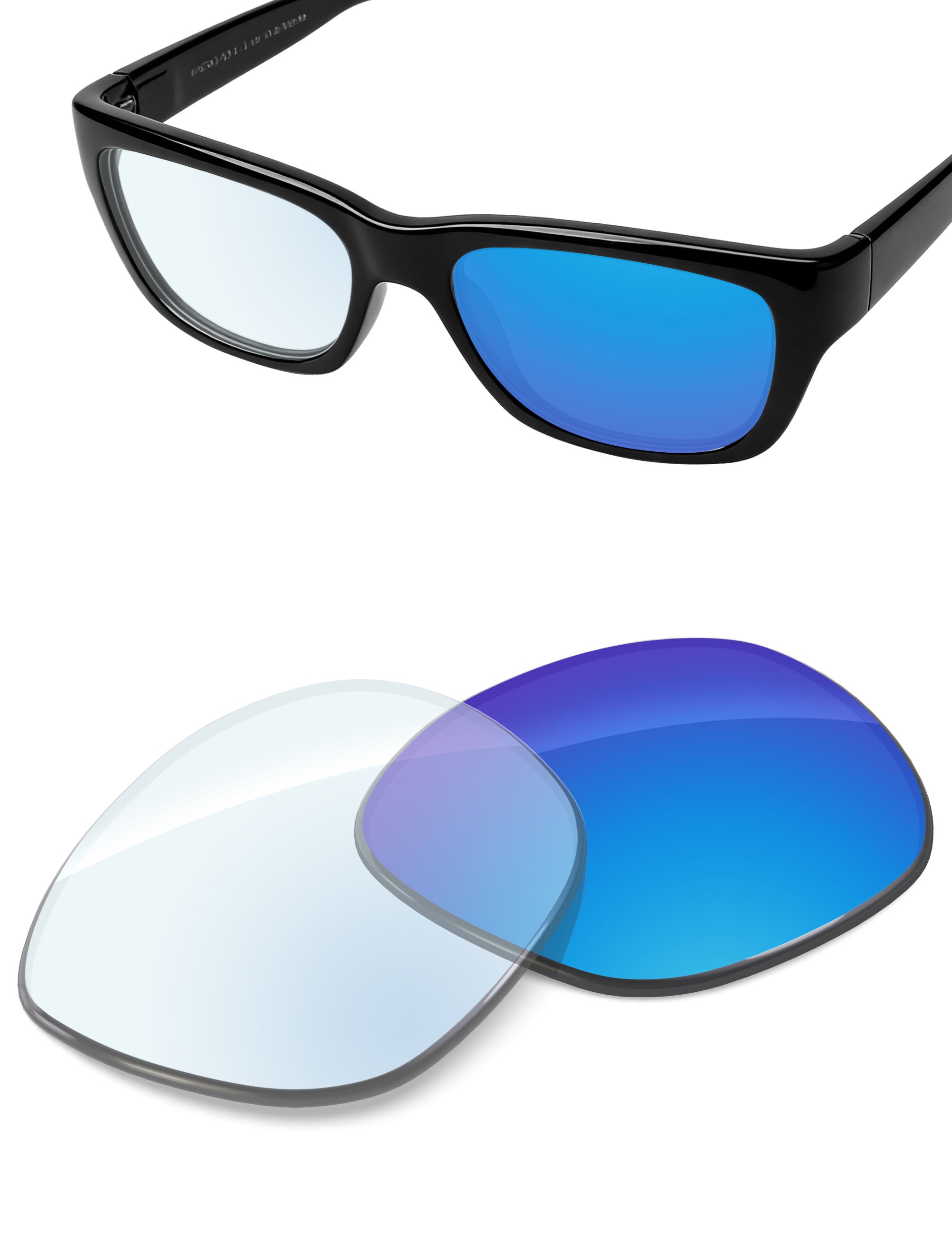Sky Blue FlashMirror™ Photochromic-Non-Polarized