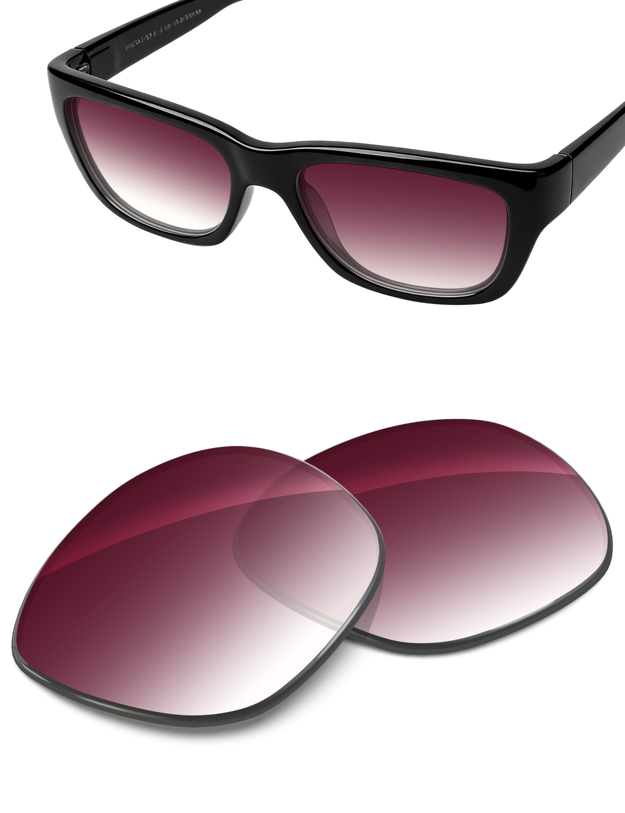 Wine Red Gradient-Non-Polarized