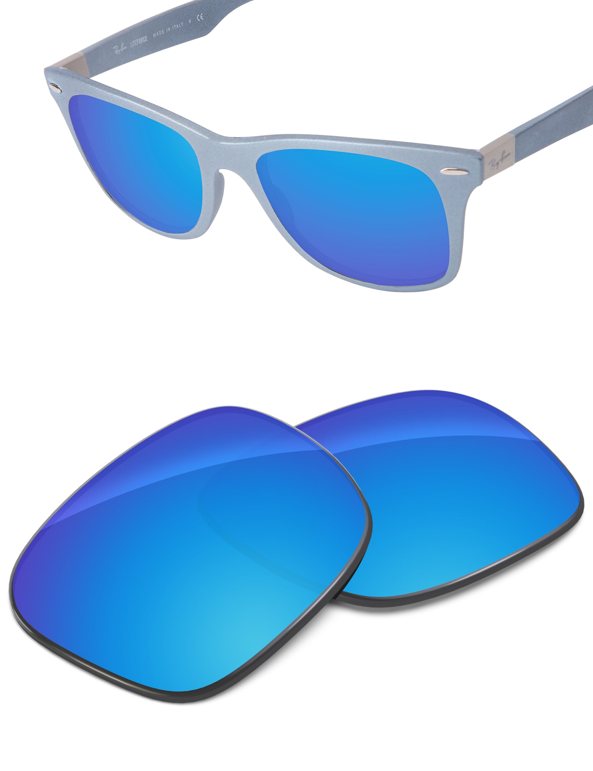 Sky Blue FlashMirror™-Non-Polarized